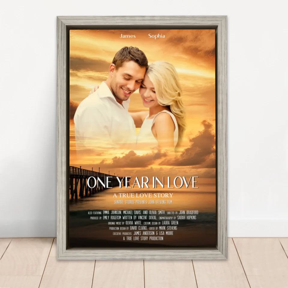 Personalized Canvas "Sunset Movie Cover"