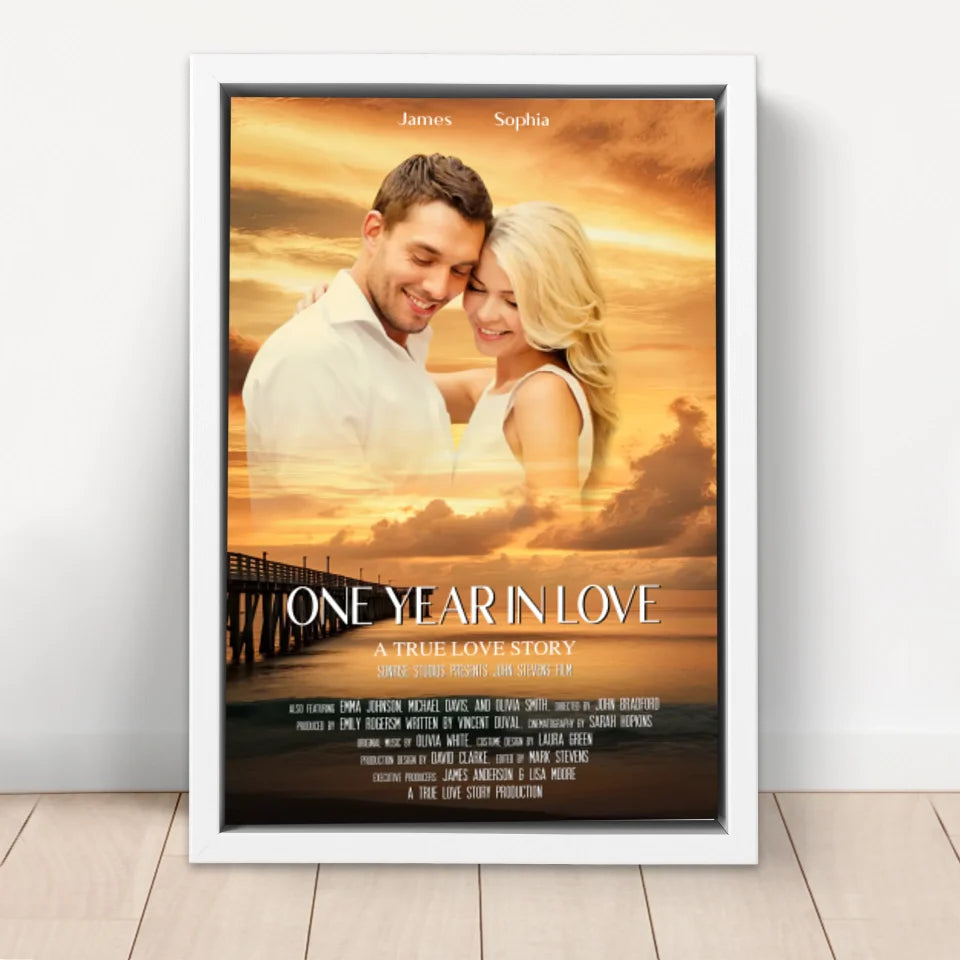 Personalized Canvas "Sunset Movie Cover"