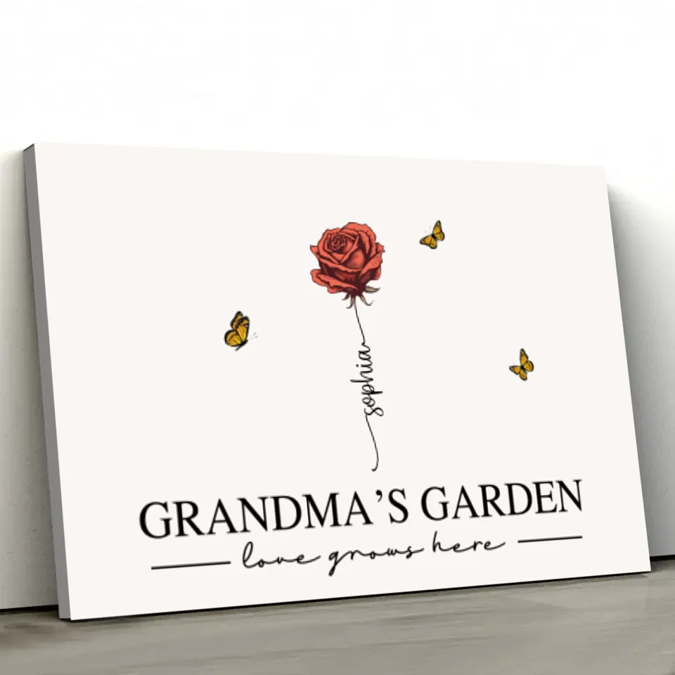 Personalized Canvas “Grandma’s Garden“