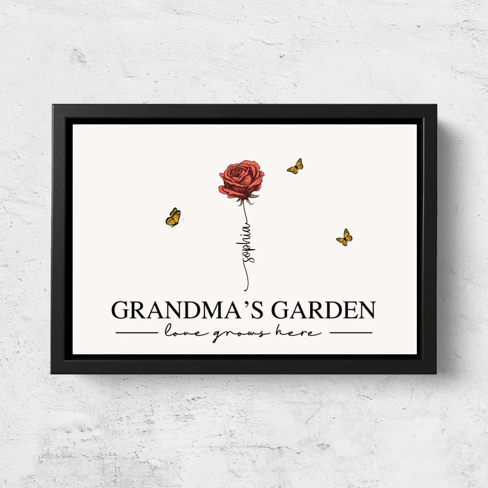 Personalized Canvas “Grandma’s Garden“