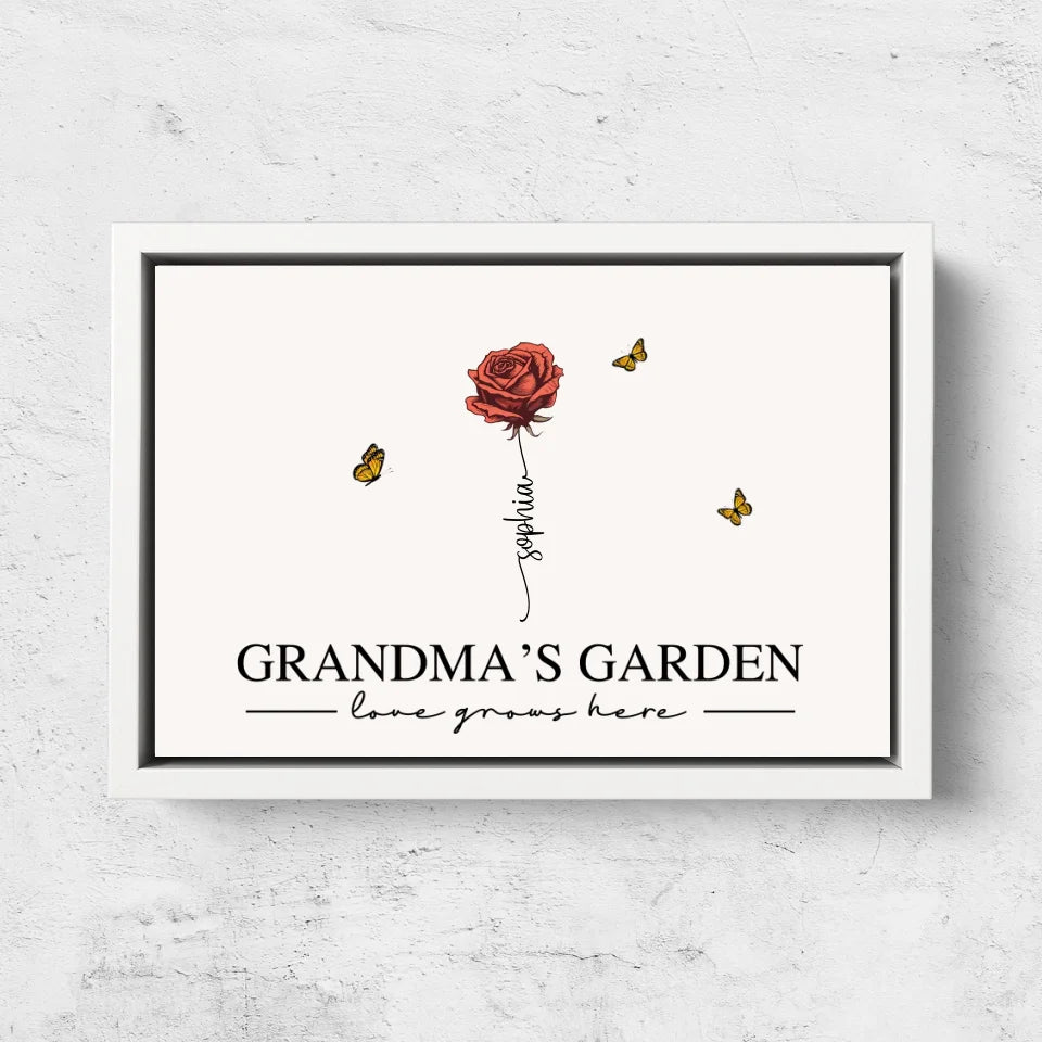 Personalized Canvas “Grandma’s Garden“