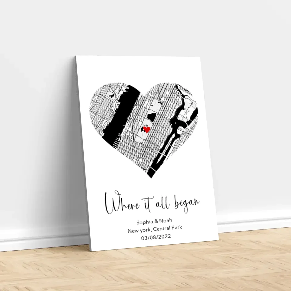 Personalized Canvas "Where it all began"