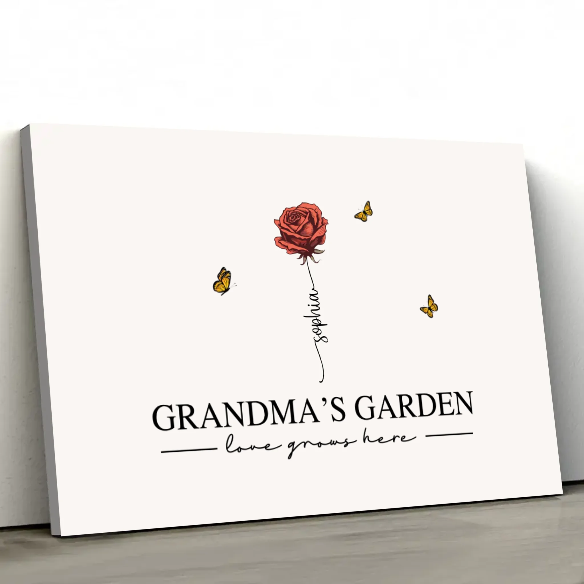 Personalized Canvas “Grandma’s Garden“