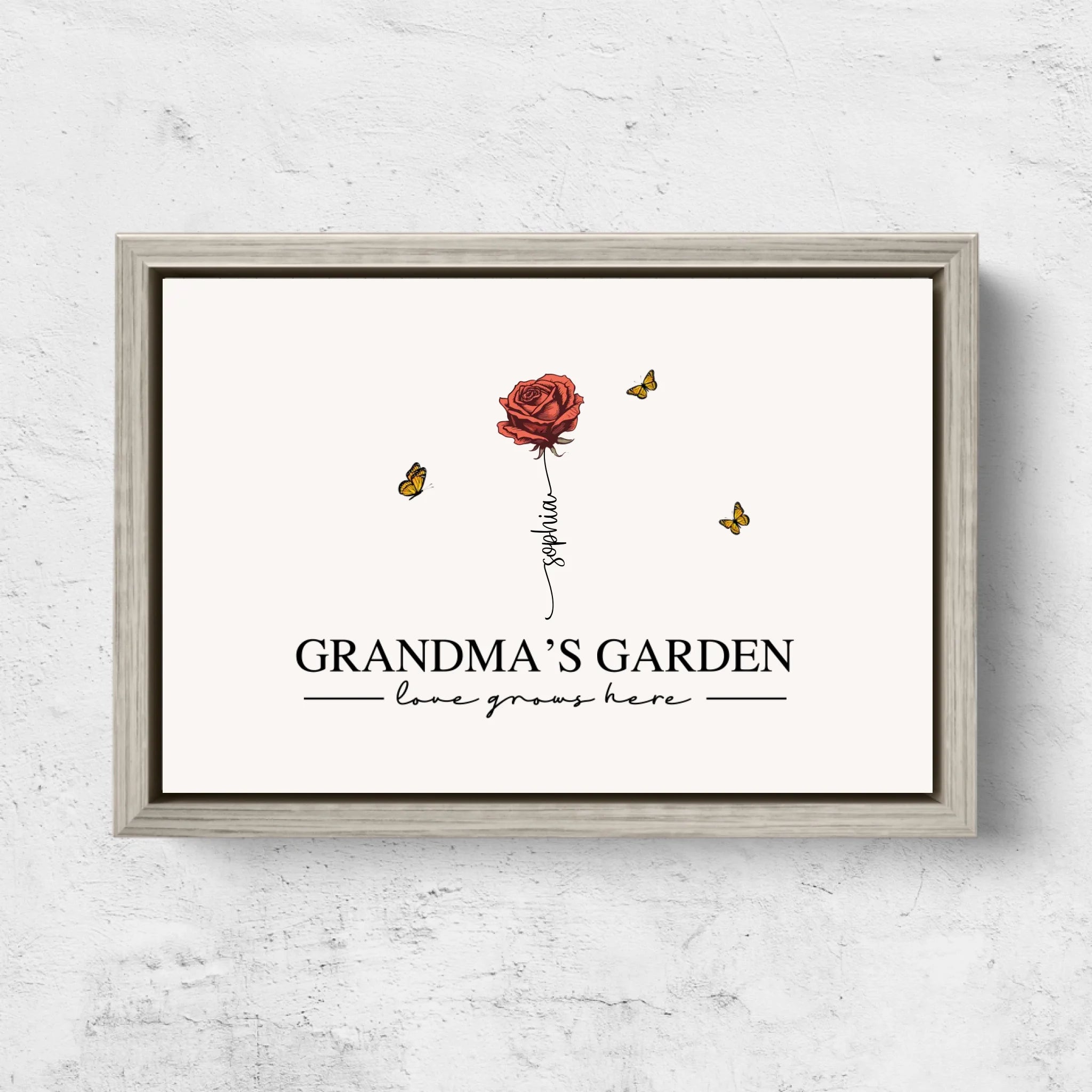 Personalized Canvas “Grandma’s Garden“