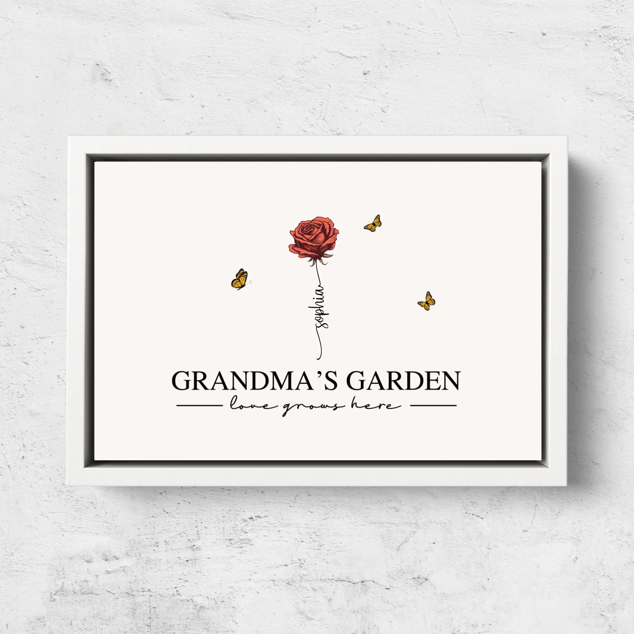 Personalized Canvas “Grandma’s Garden“