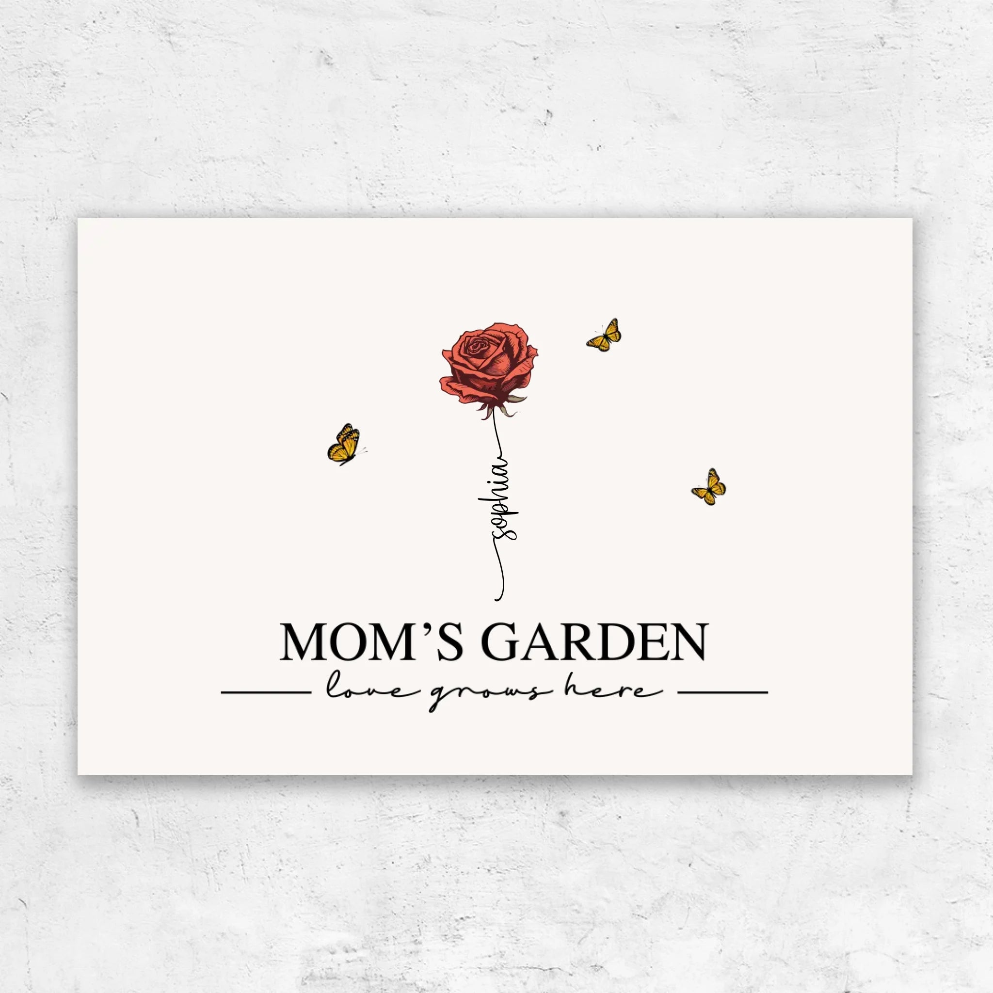 Personalized Canvas “Mom's garden“