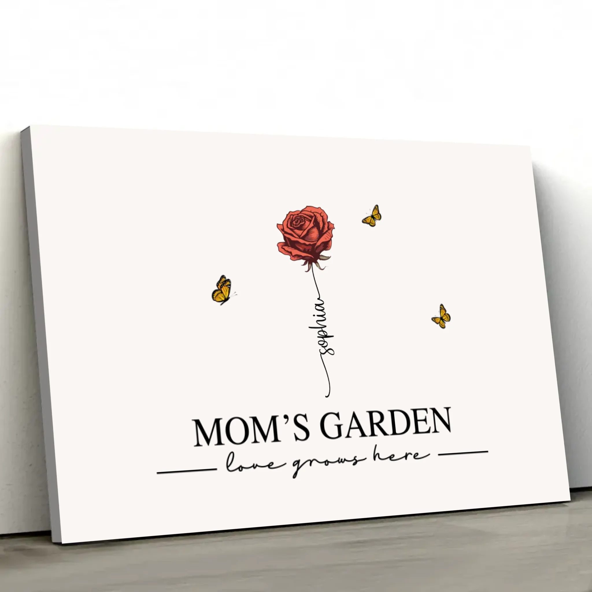 Personalized Canvas “Mom's garden“
