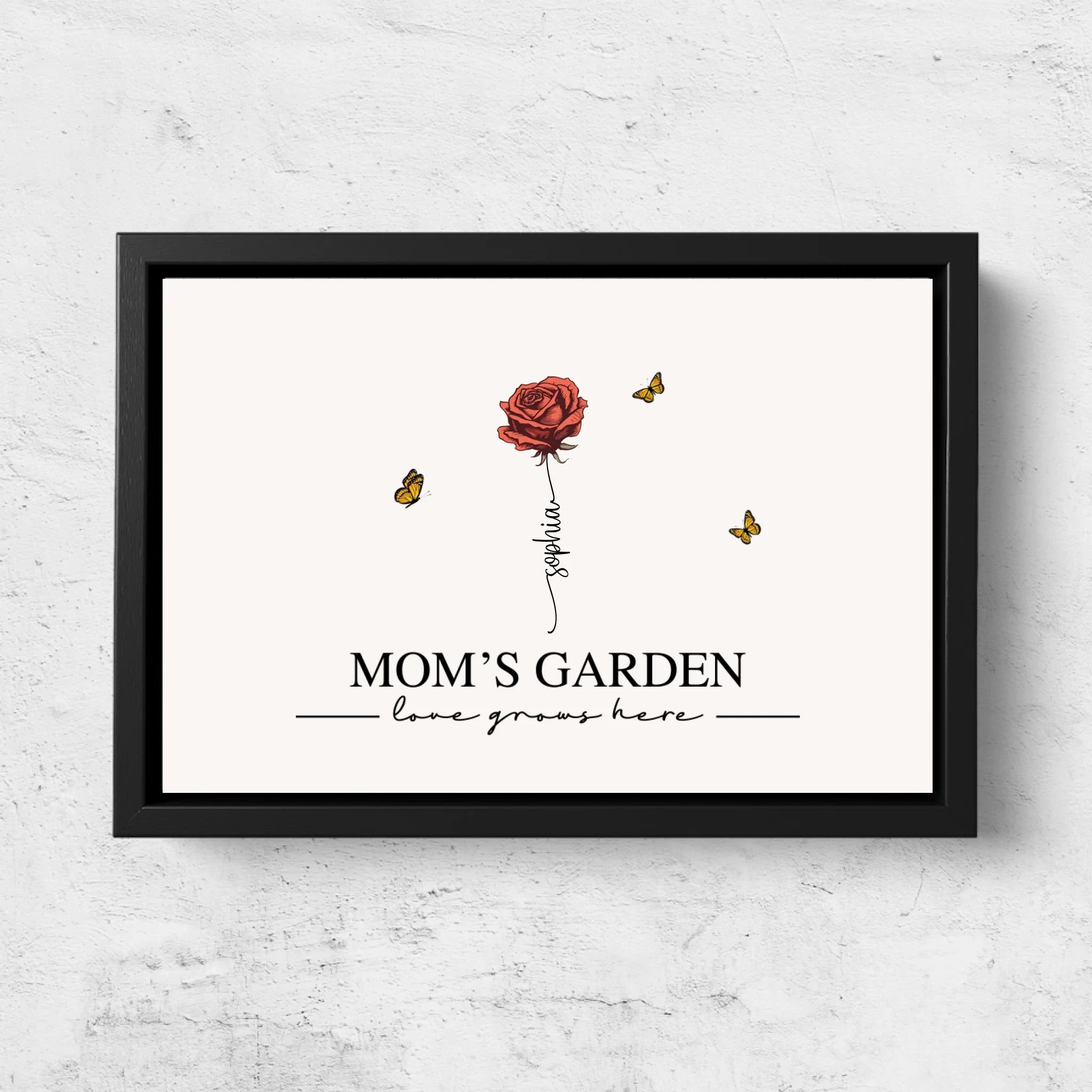 Personalized Canvas “Mom's garden“