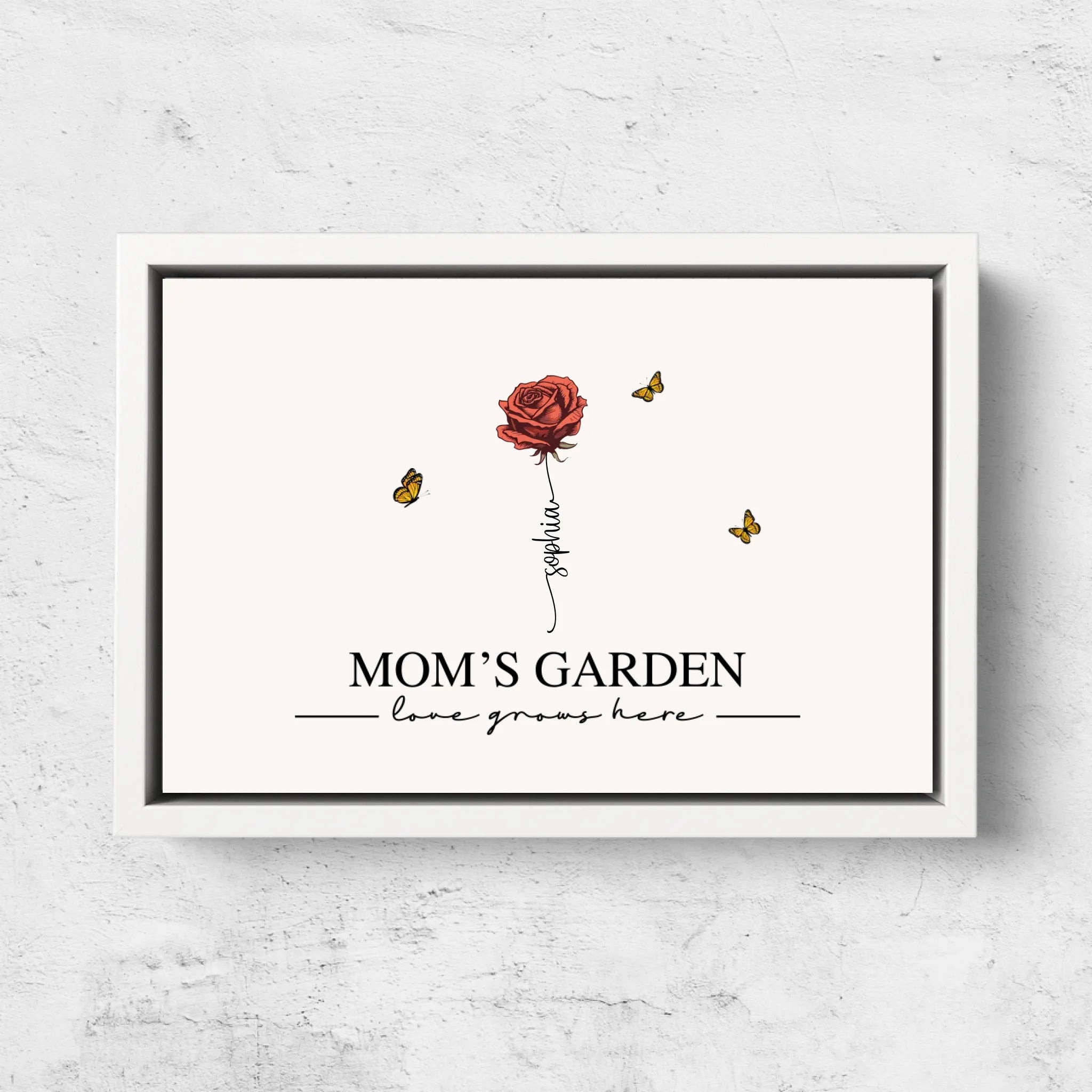 Personalized Canvas “Mom's garden“