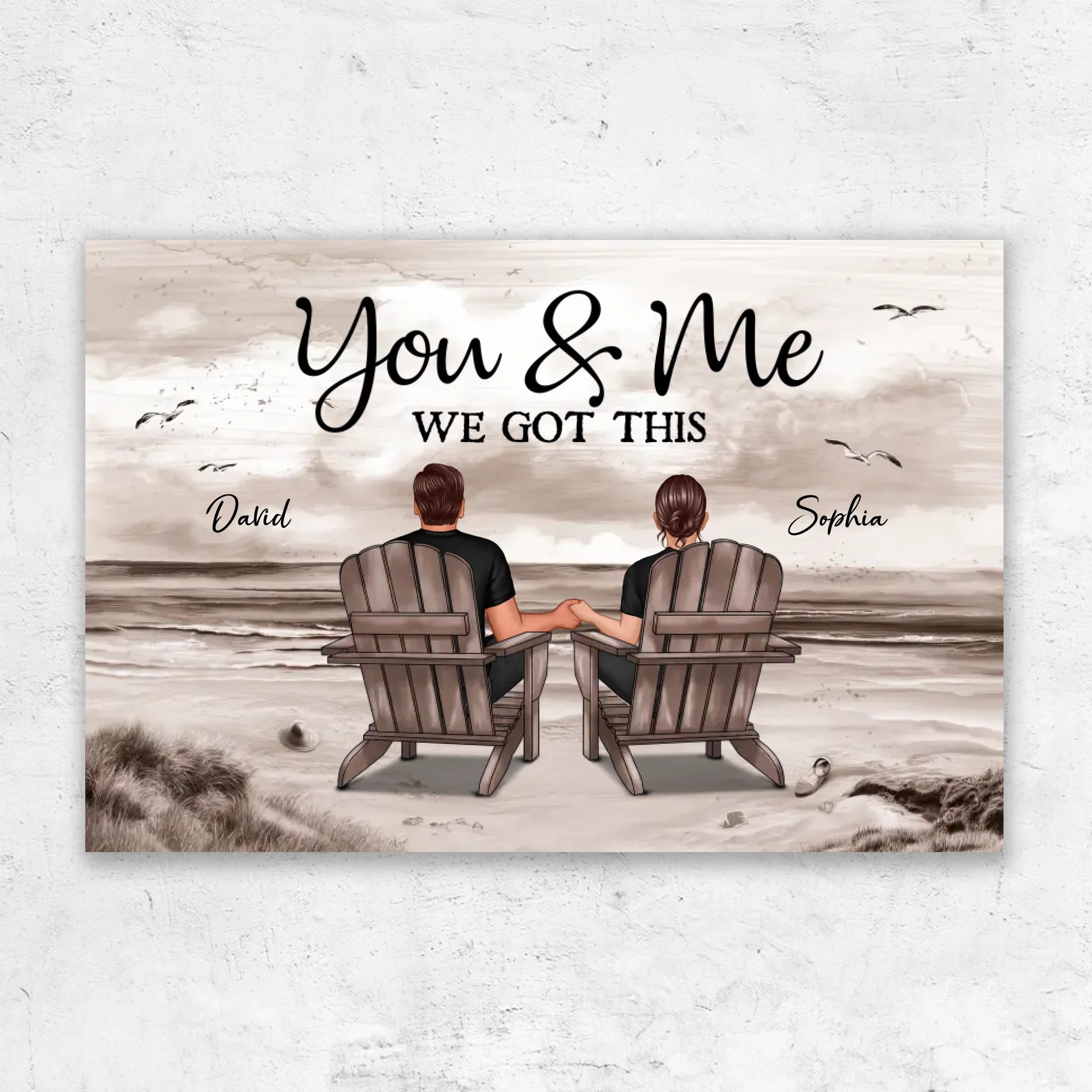 Personalized Canvas "You and me, we got this"