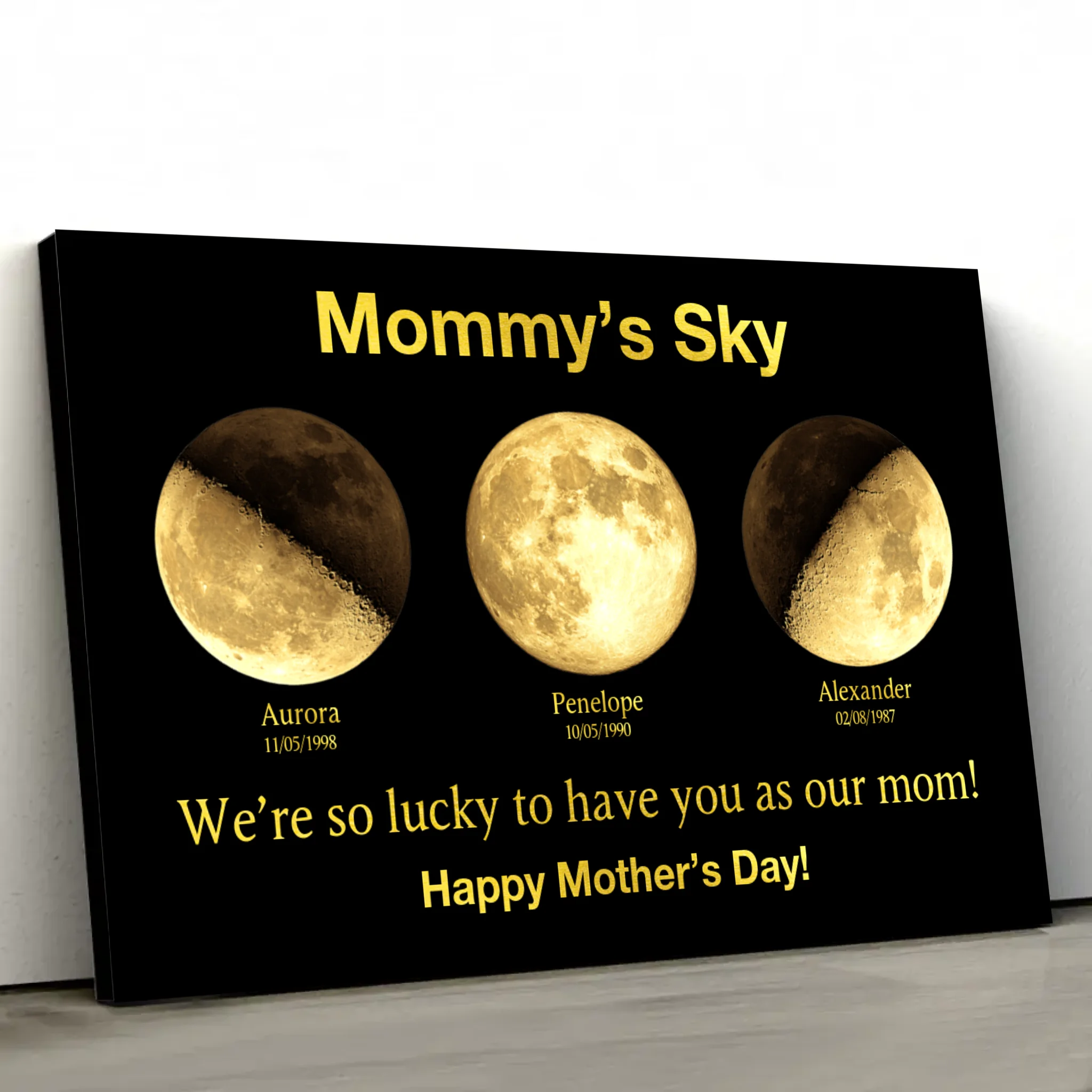 Personalized Canvas "Mommy's Universe"