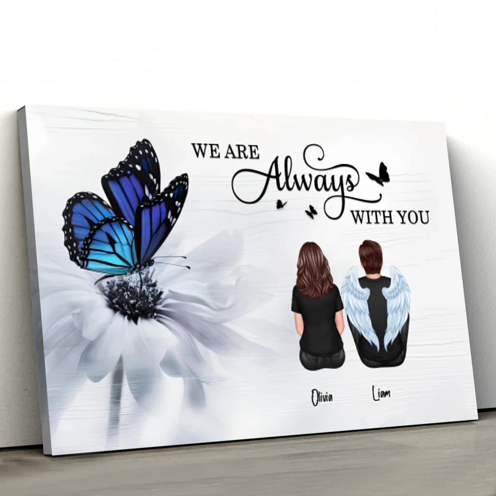 Personalized Canvas “We are always with you”