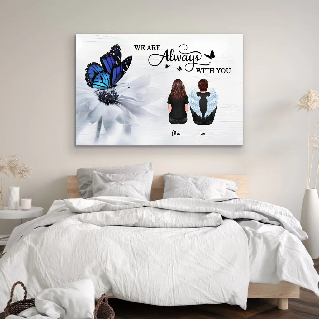 Personalized Canvas “We are always with you”