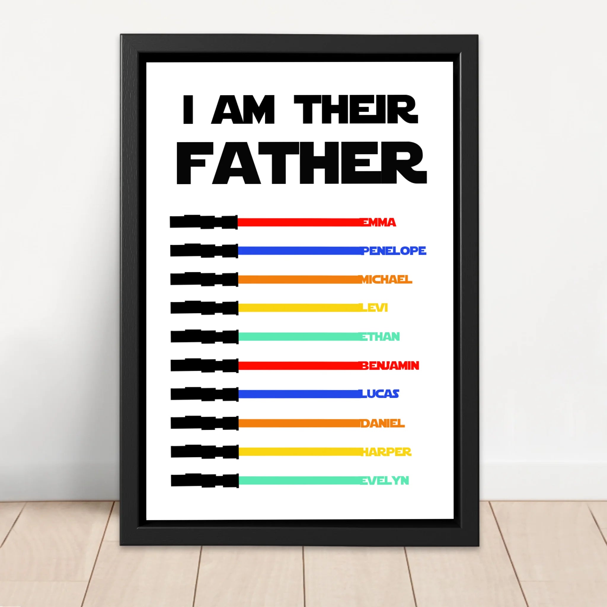 Personalized Canvas "I Am Their Father"