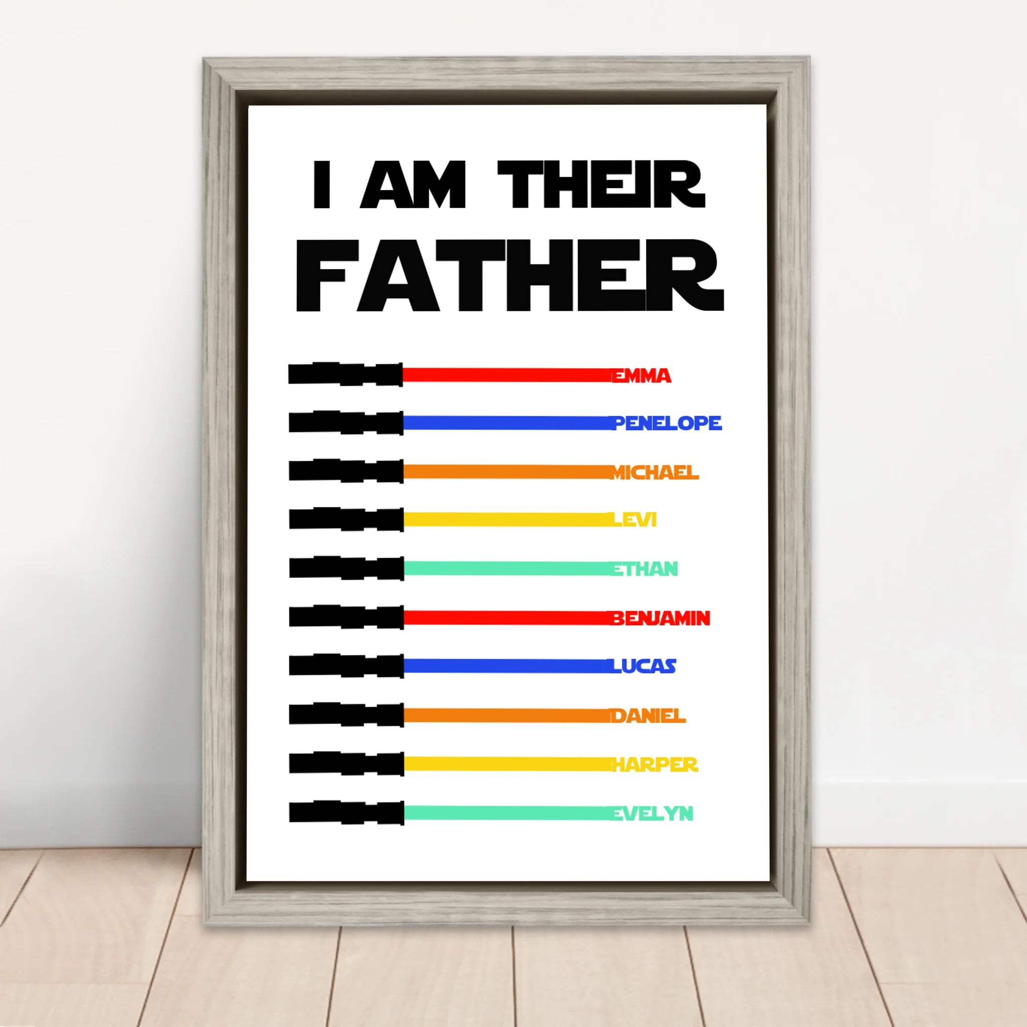 Personalized Canvas "I Am Their Father"