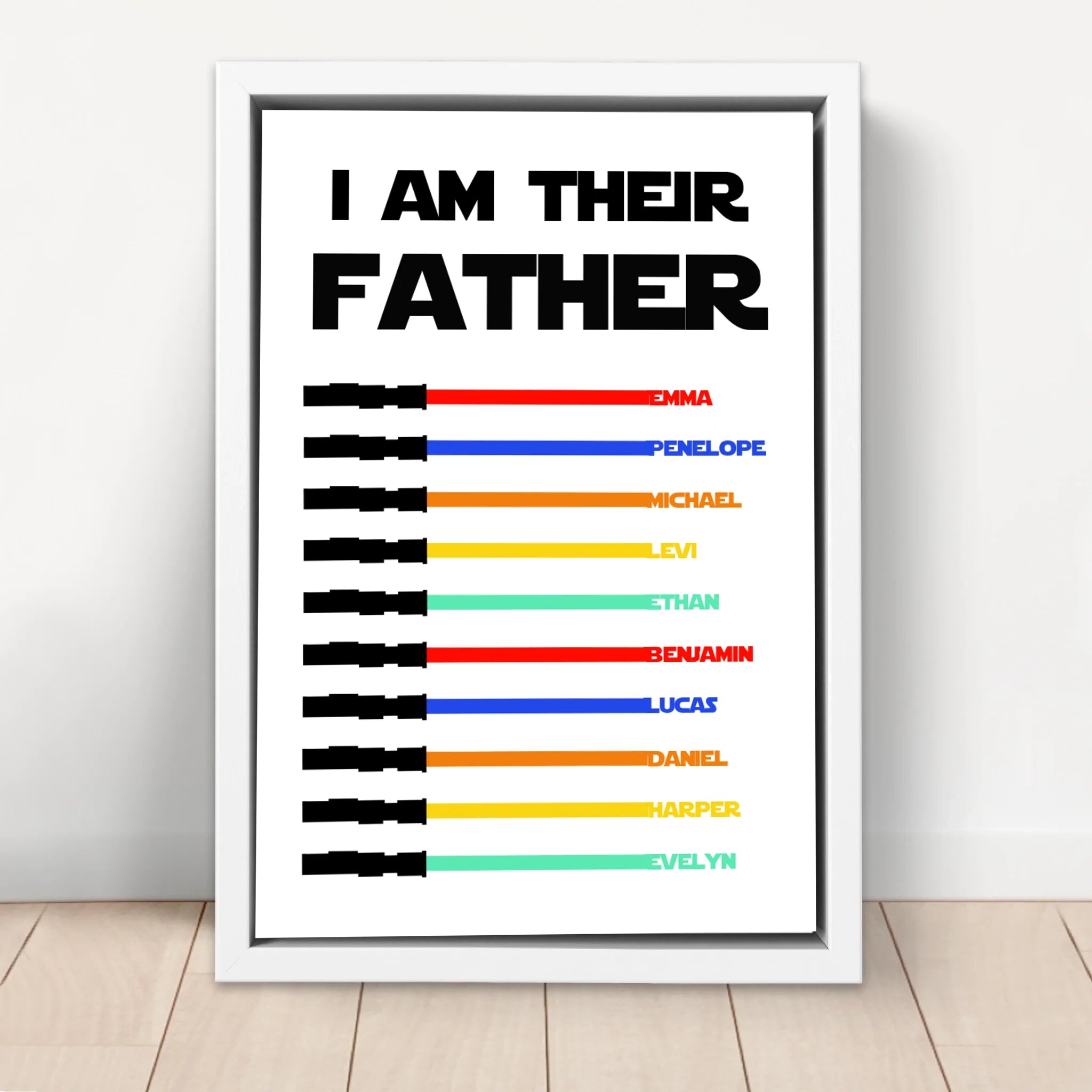 Personalized Canvas "I Am Their Father"