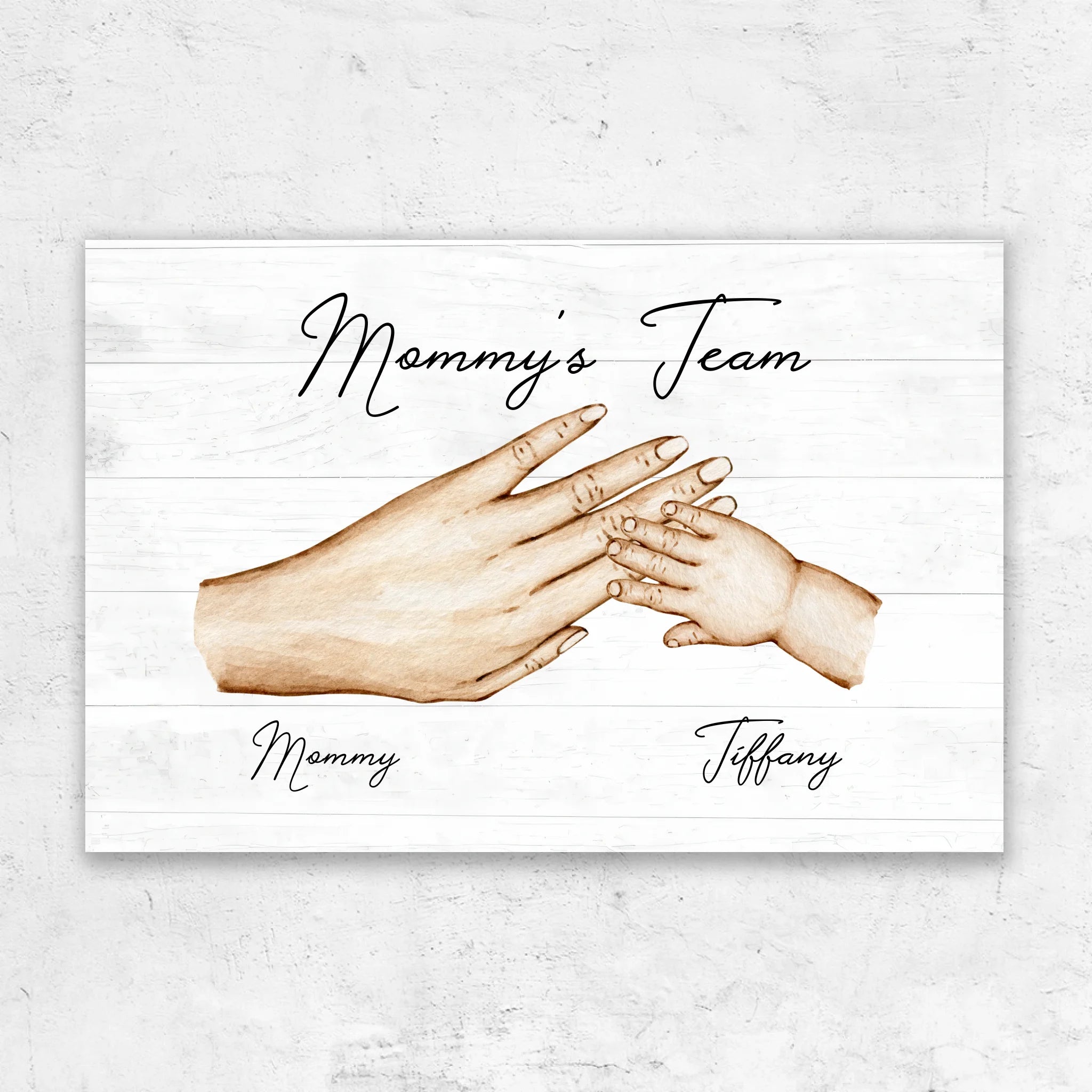 Personalized Canvas "Mommy's Team"