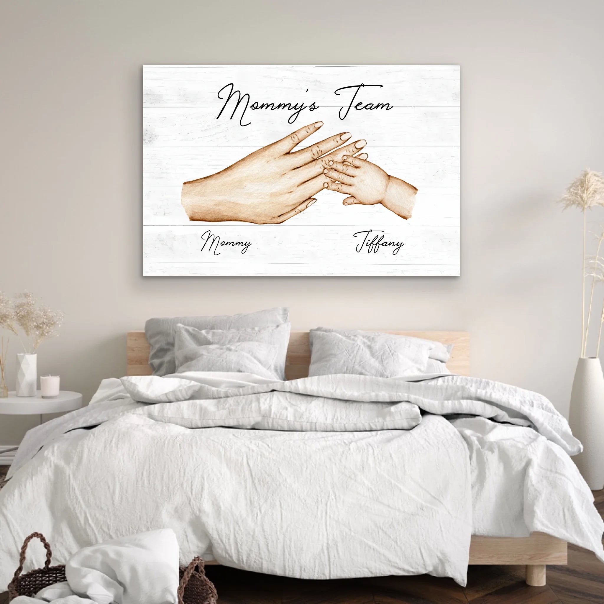 Personalized Canvas "Mommy's Team"
