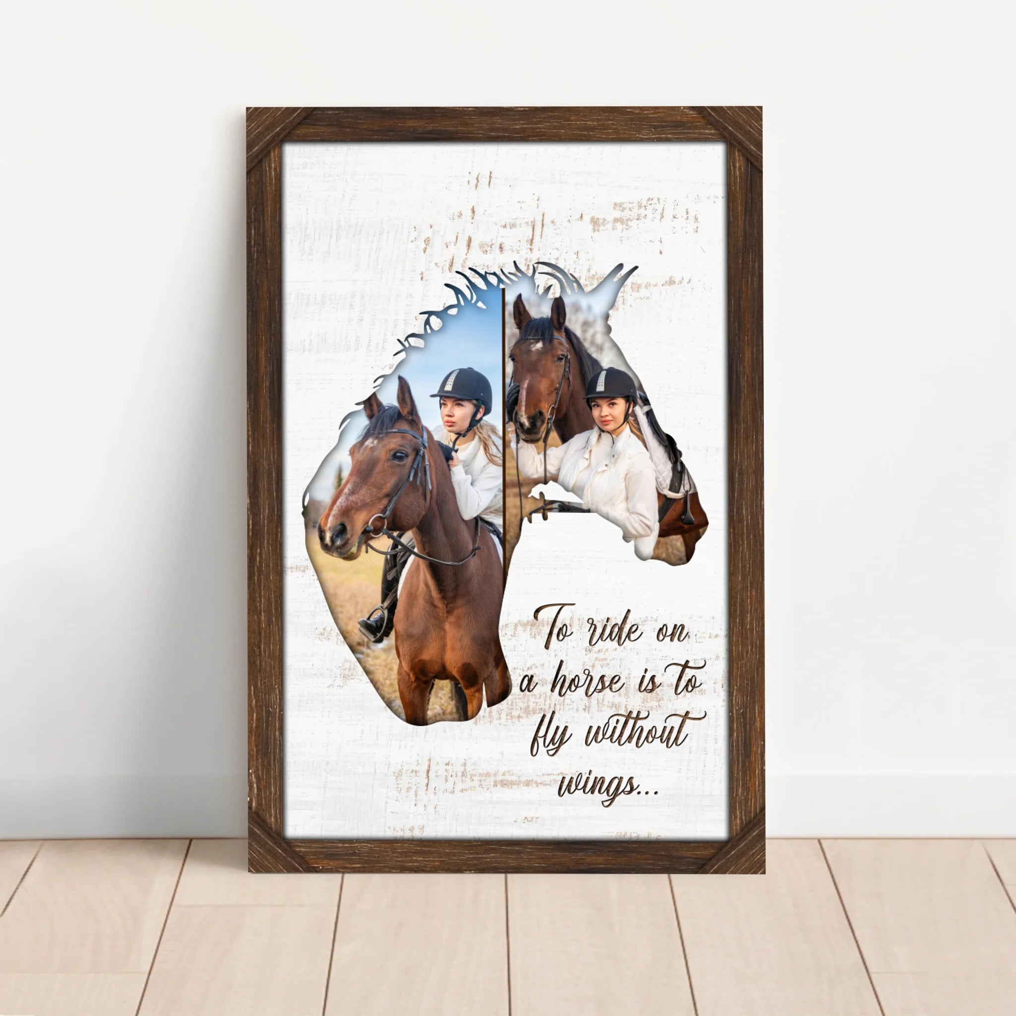 Personalized Canvas "To ride on a horse is to fly without wings"