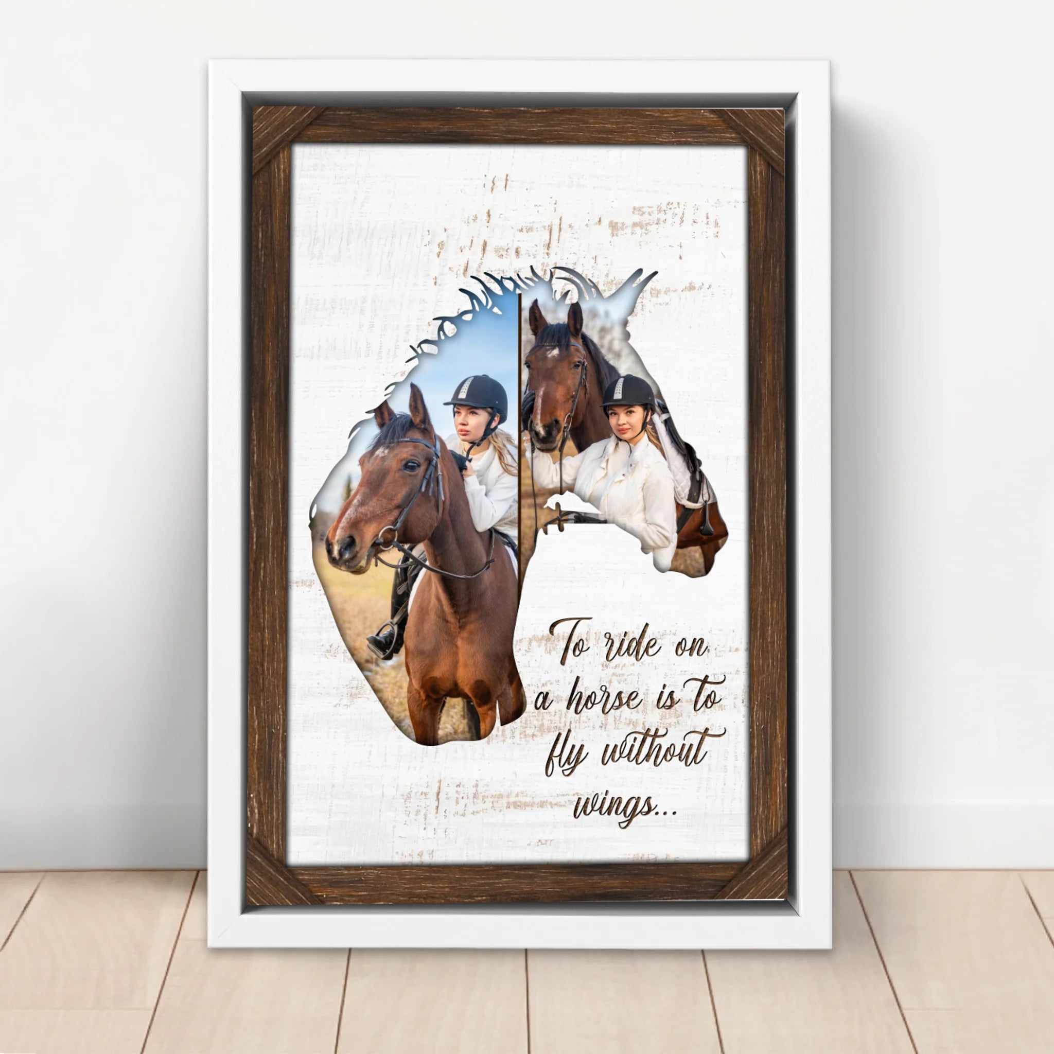 Personalized Canvas "To ride on a horse is to fly without wings"