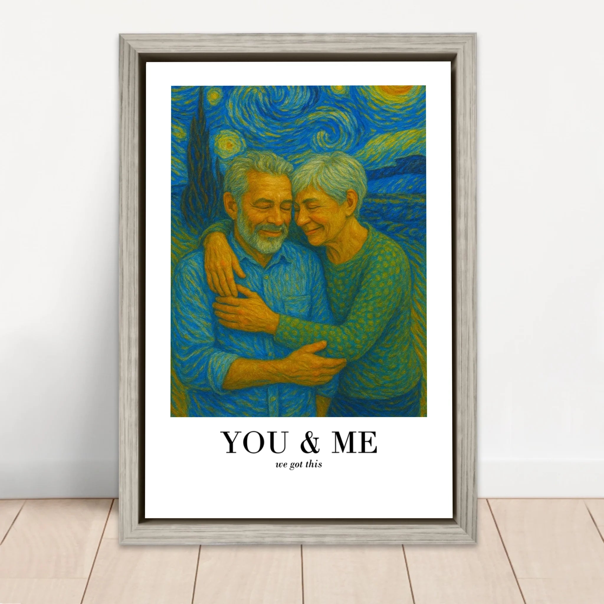 Personalized Canvas – You and Me In Van Gogh Art We Got This