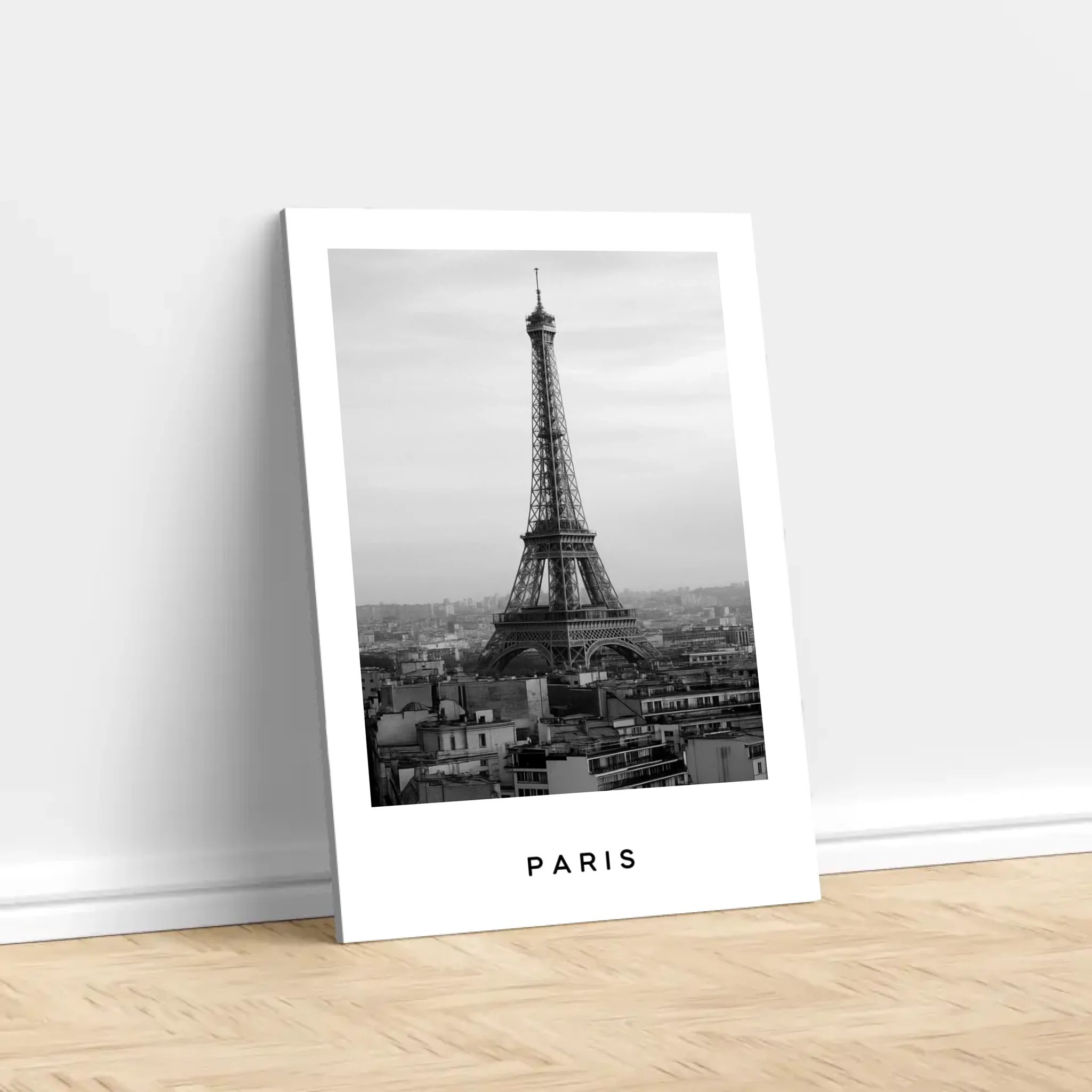 Personalized Canvas – Cityscape Black And White Travel