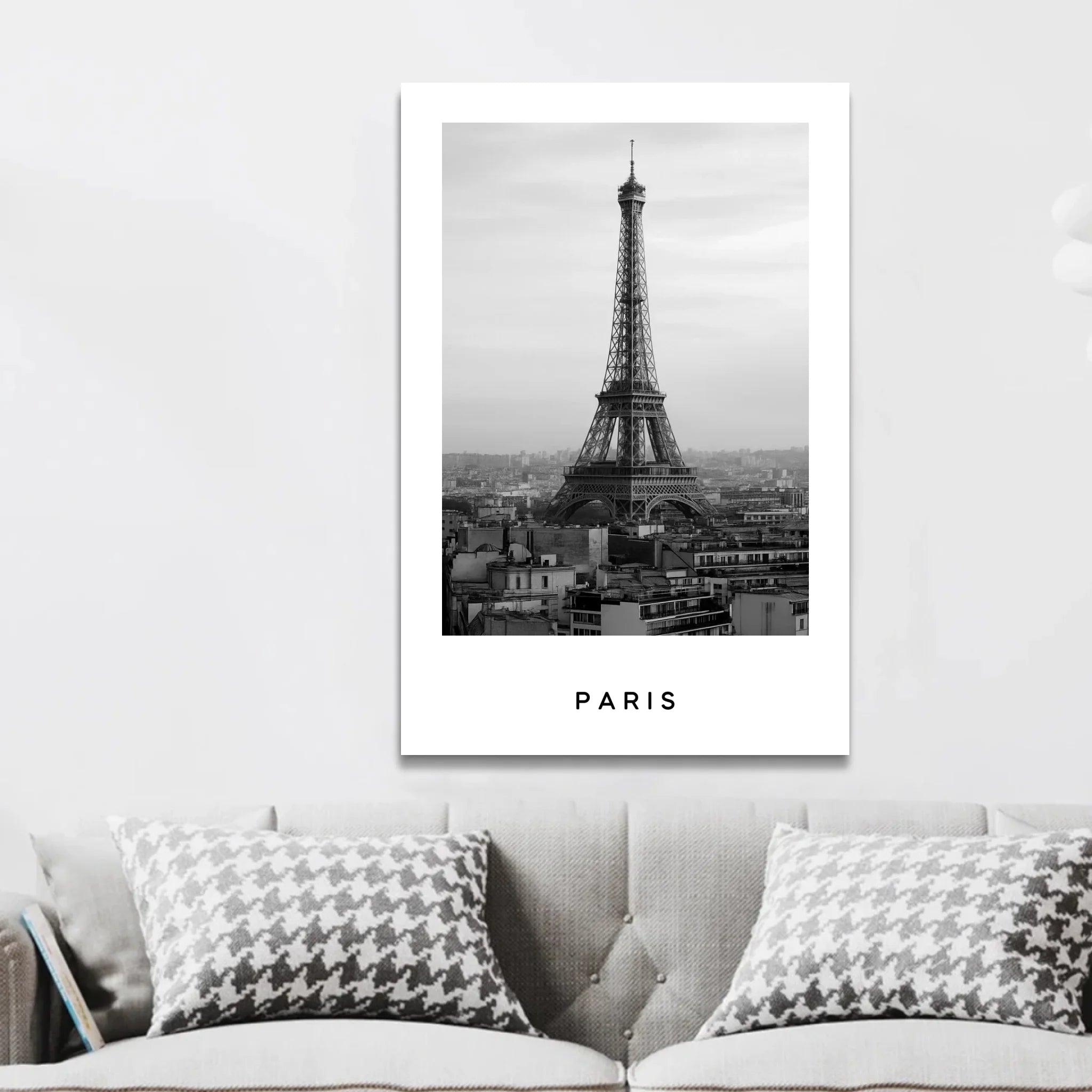Personalized Canvas – Cityscape Black And White Travel