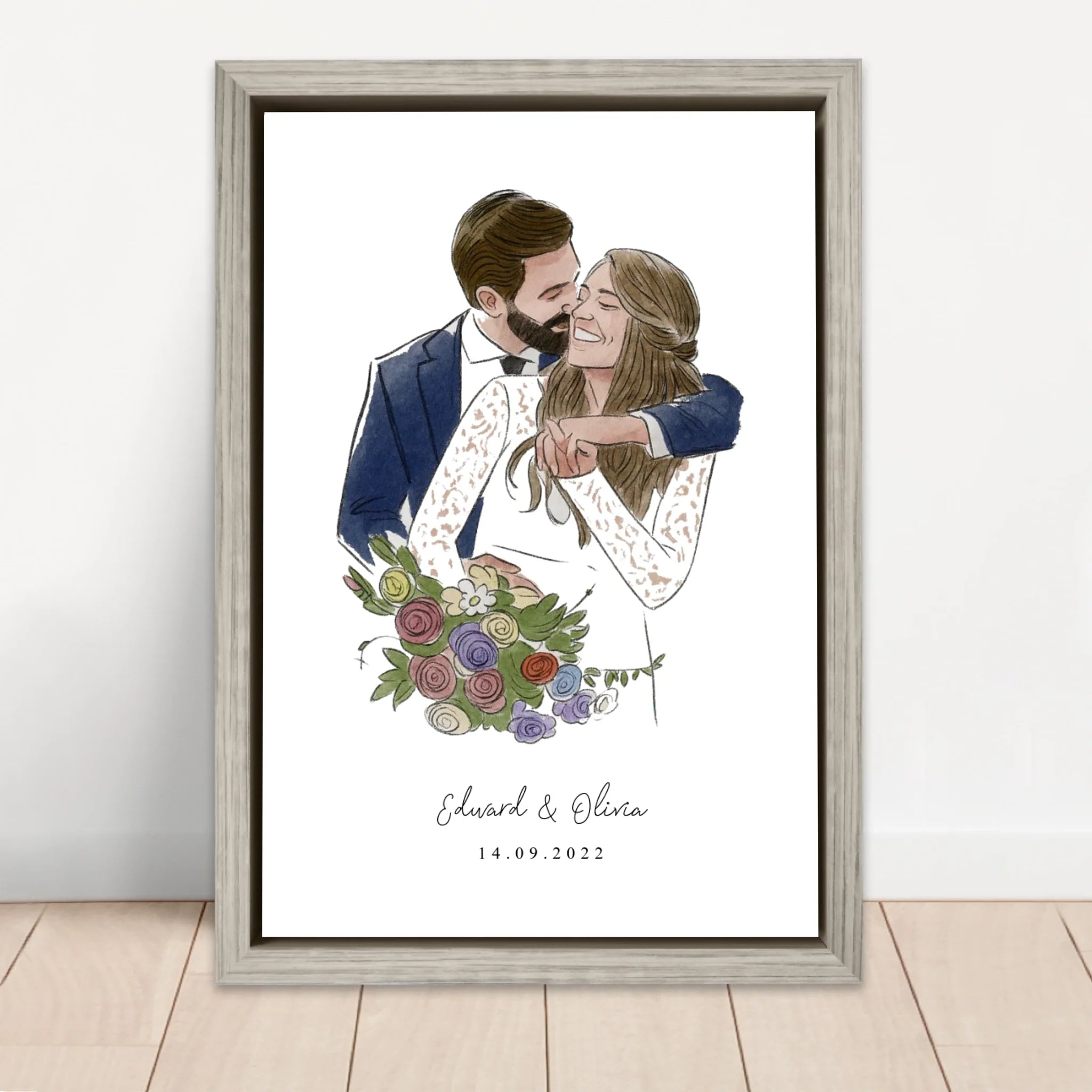 Personalized Canvas – Photo In Water Color Style