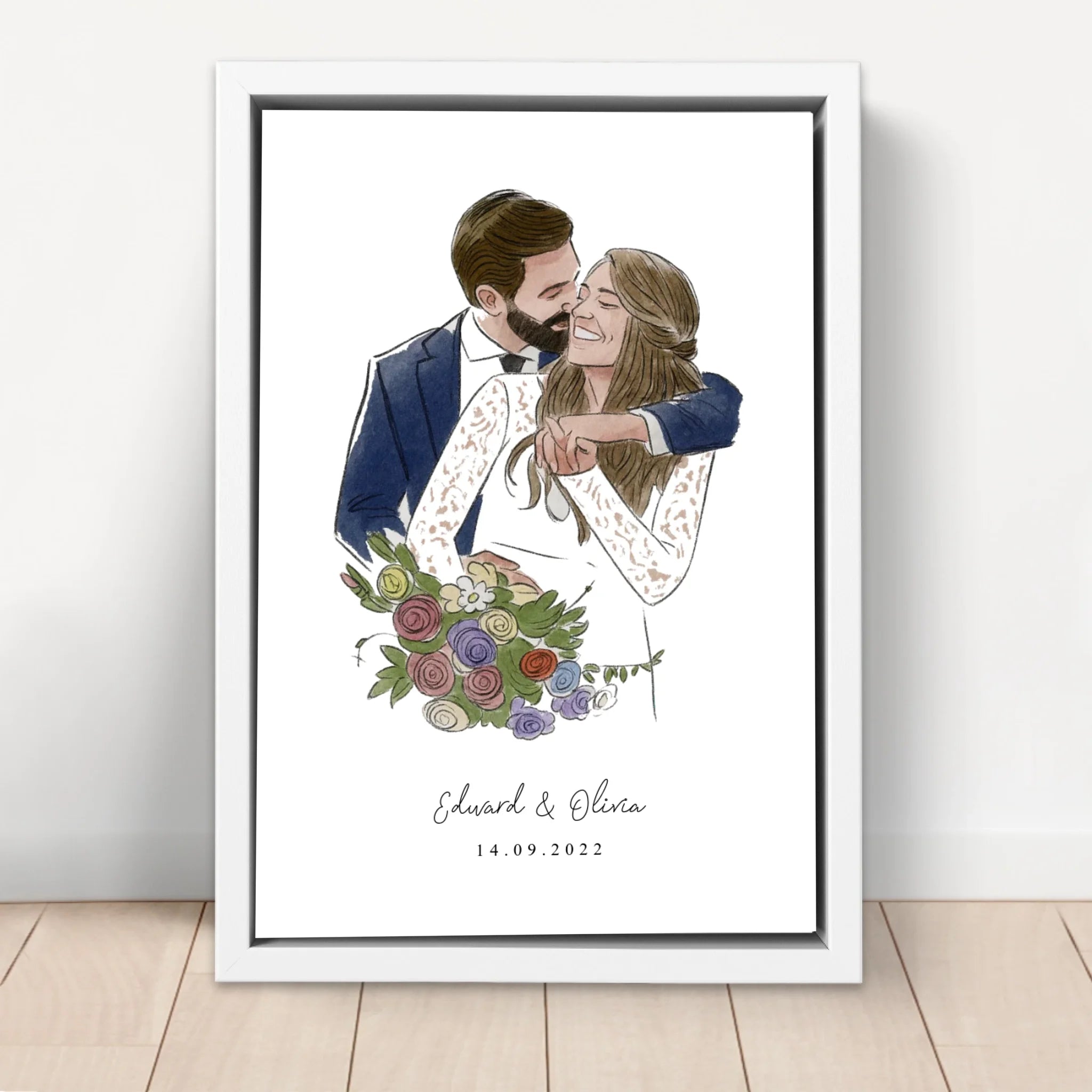 Personalized Canvas – Photo In Water Color Style