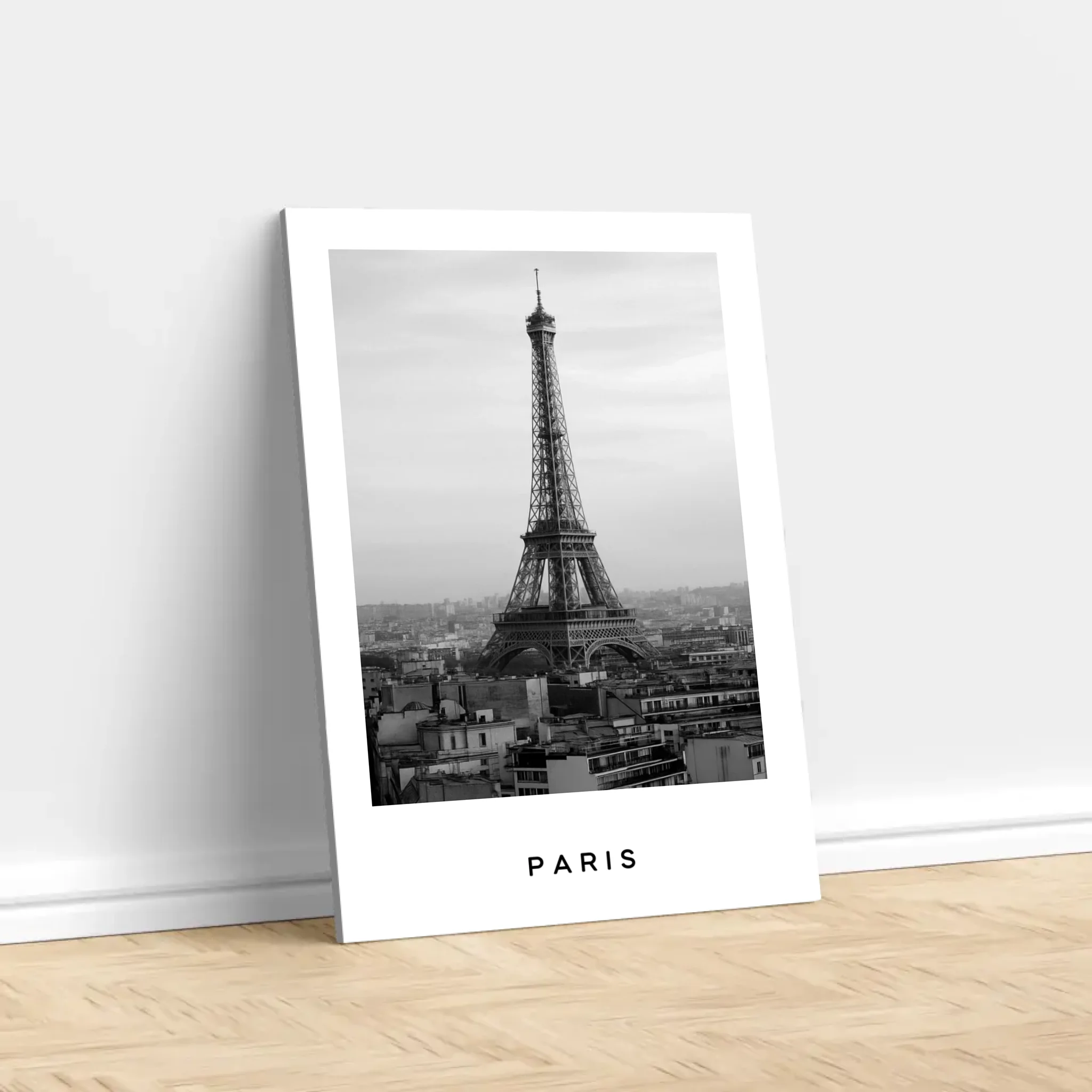 Personalized Canvas – Cityscape Black And White Travel