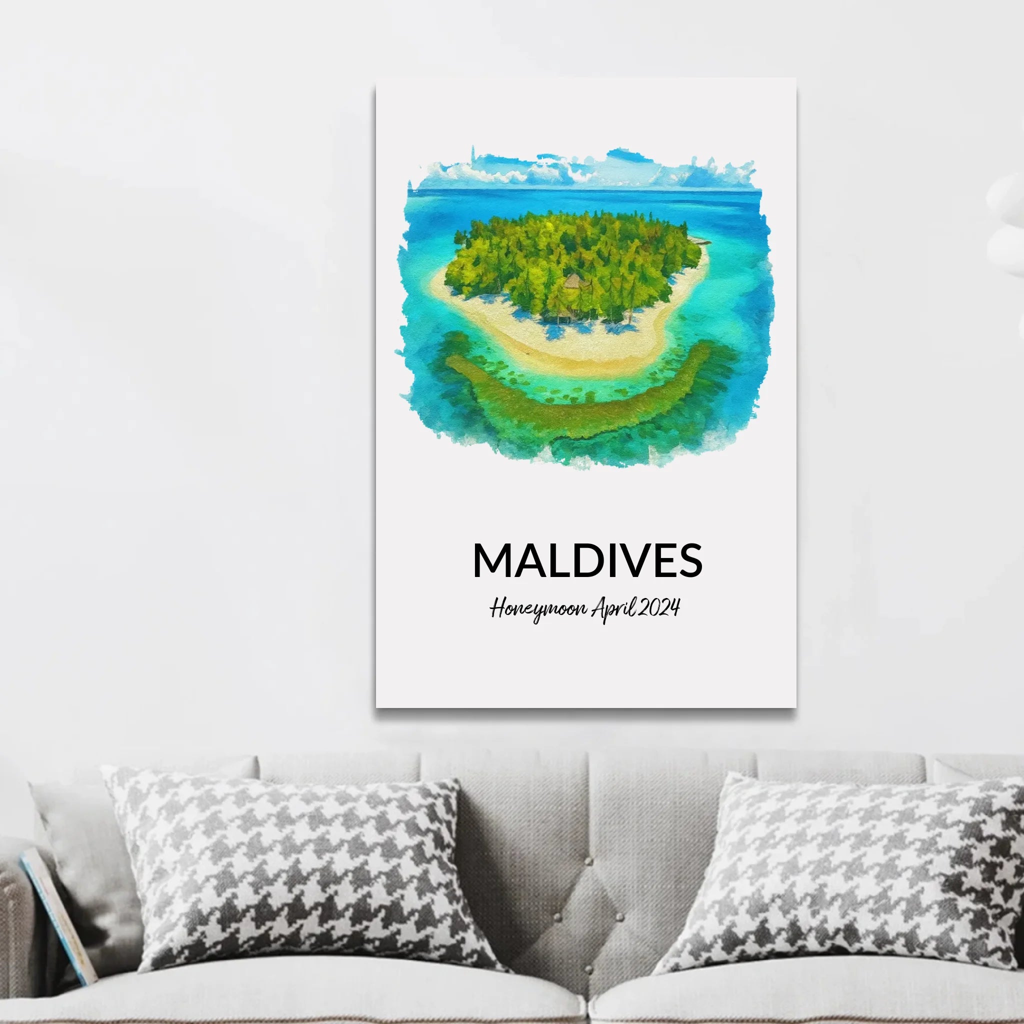 Personalized Canvas "Personalized vacation print"