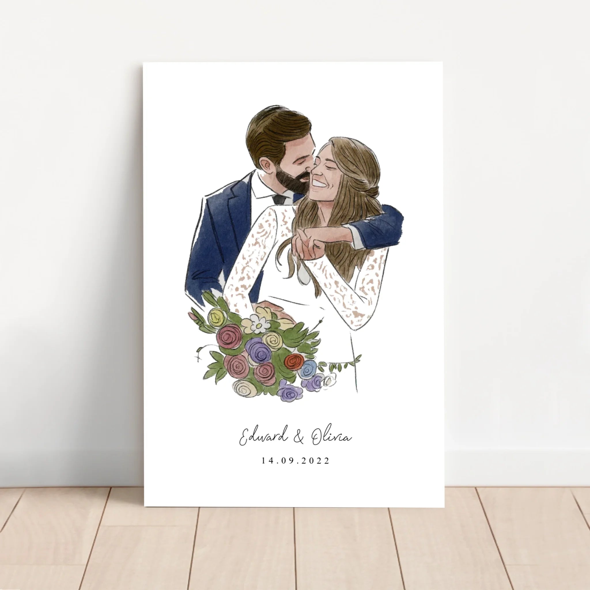 Personalized Canvas – Photo In Water Color Style