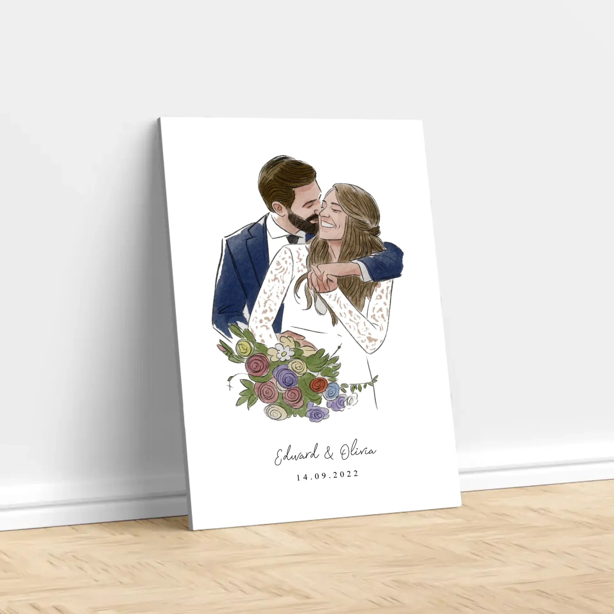 Personalized Canvas – Photo In Water Color Style