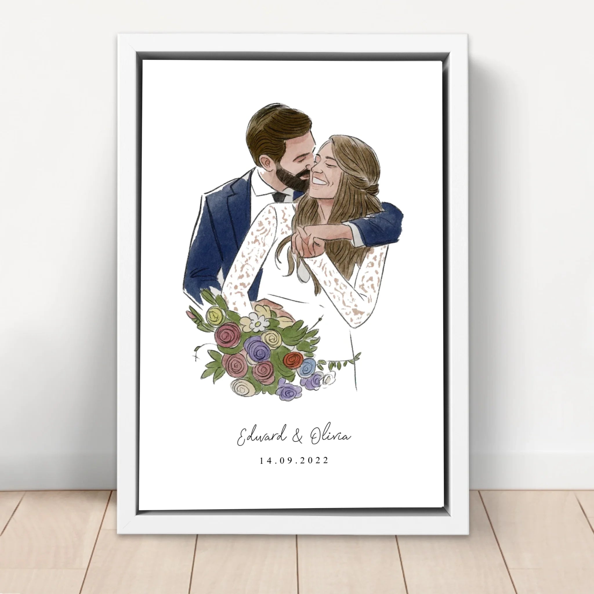 Personalized Canvas – Photo In Water Color Style