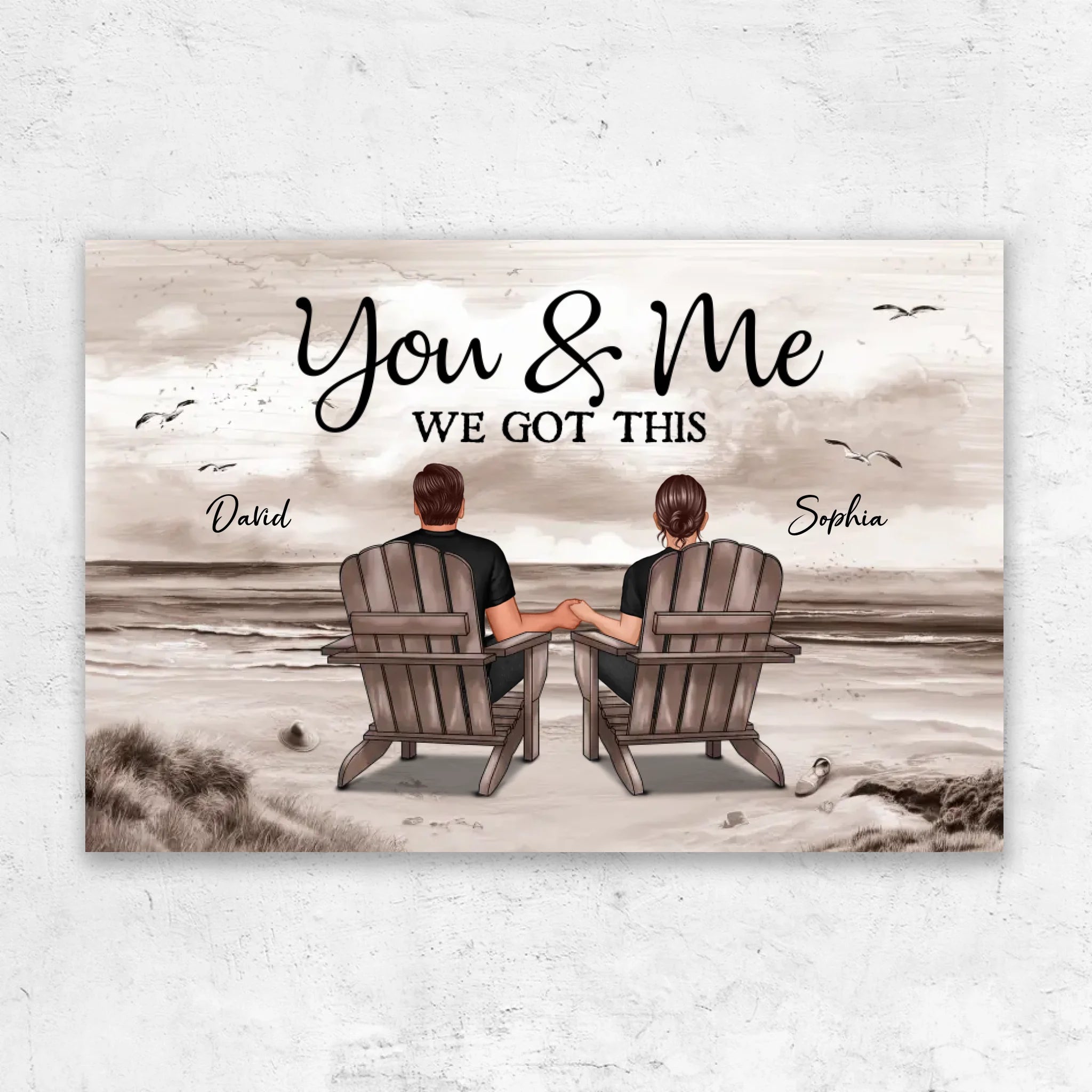 Personalized Canvas "You and me, we got this"
