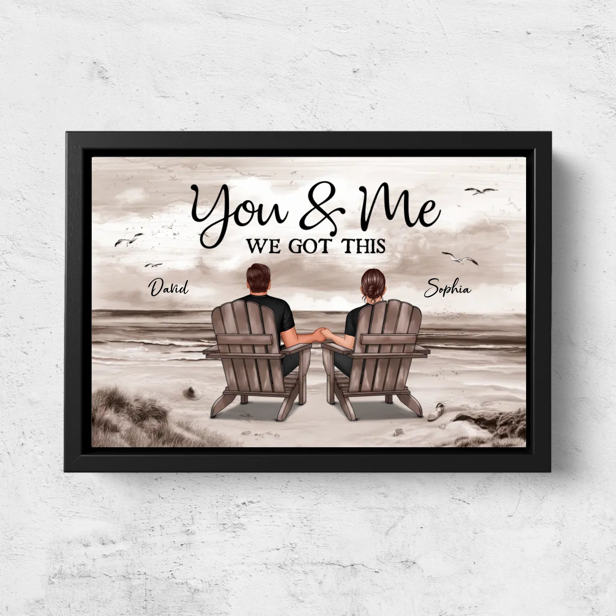 Personalized Canvas "You and me, we got this"