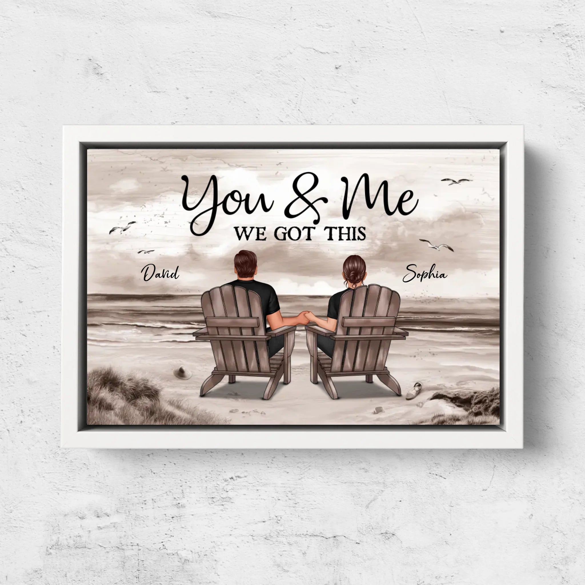 Personalized Canvas "You and me, we got this"
