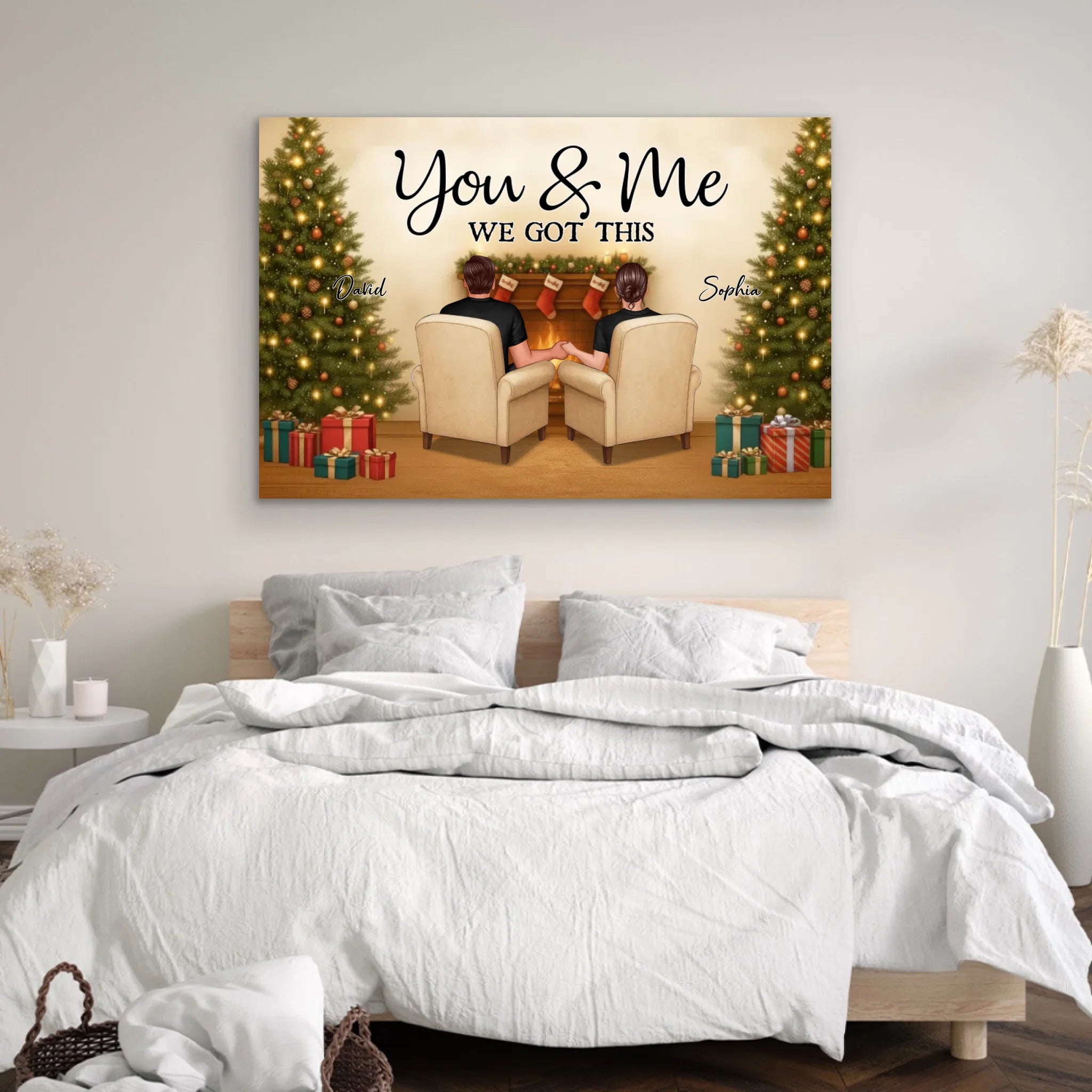 Personalized Canvas – You and me, we got this Christmas