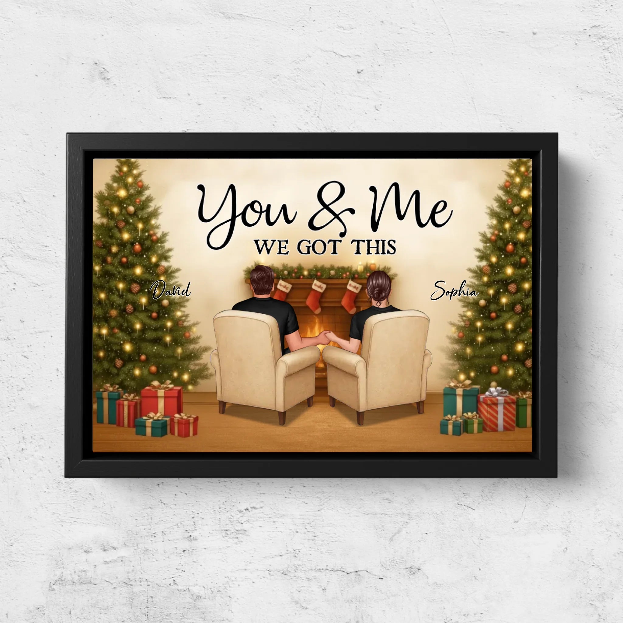 Personalized Canvas – You and me, we got this Christmas