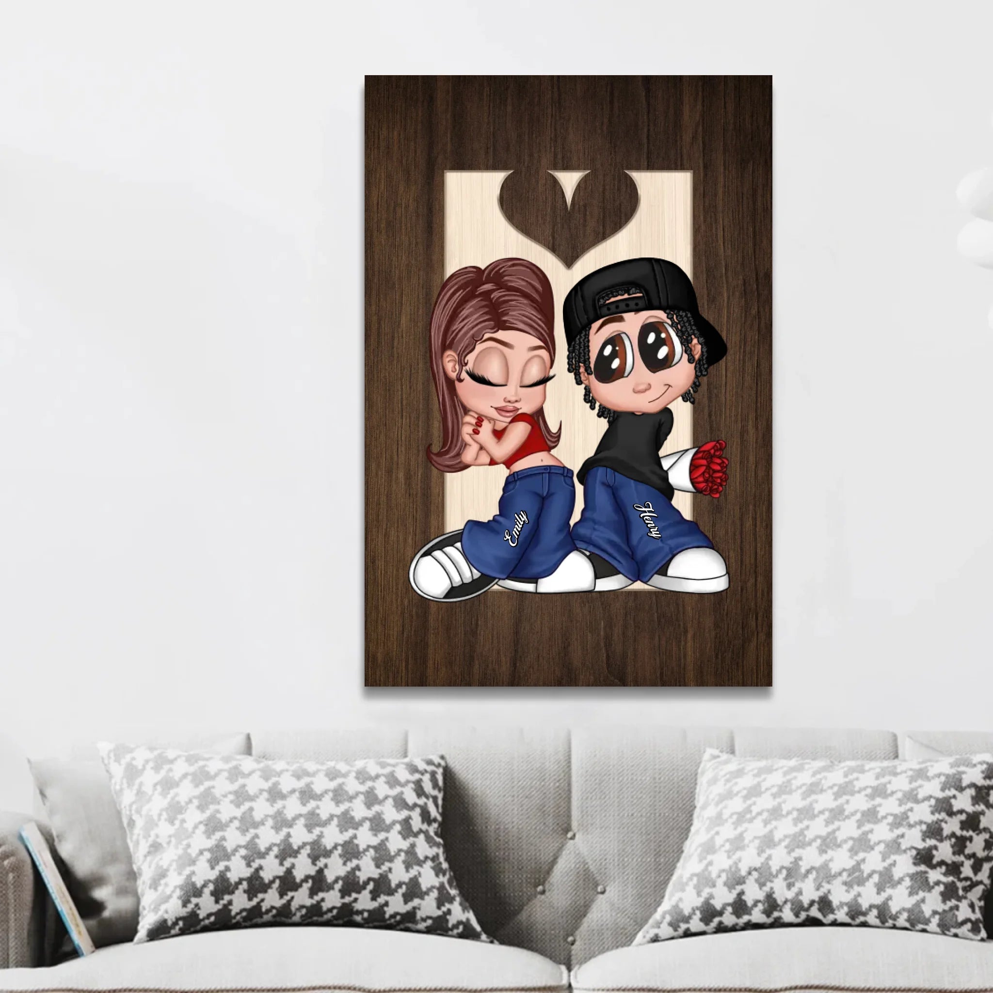 Personalized Canvas – Y2K Couple