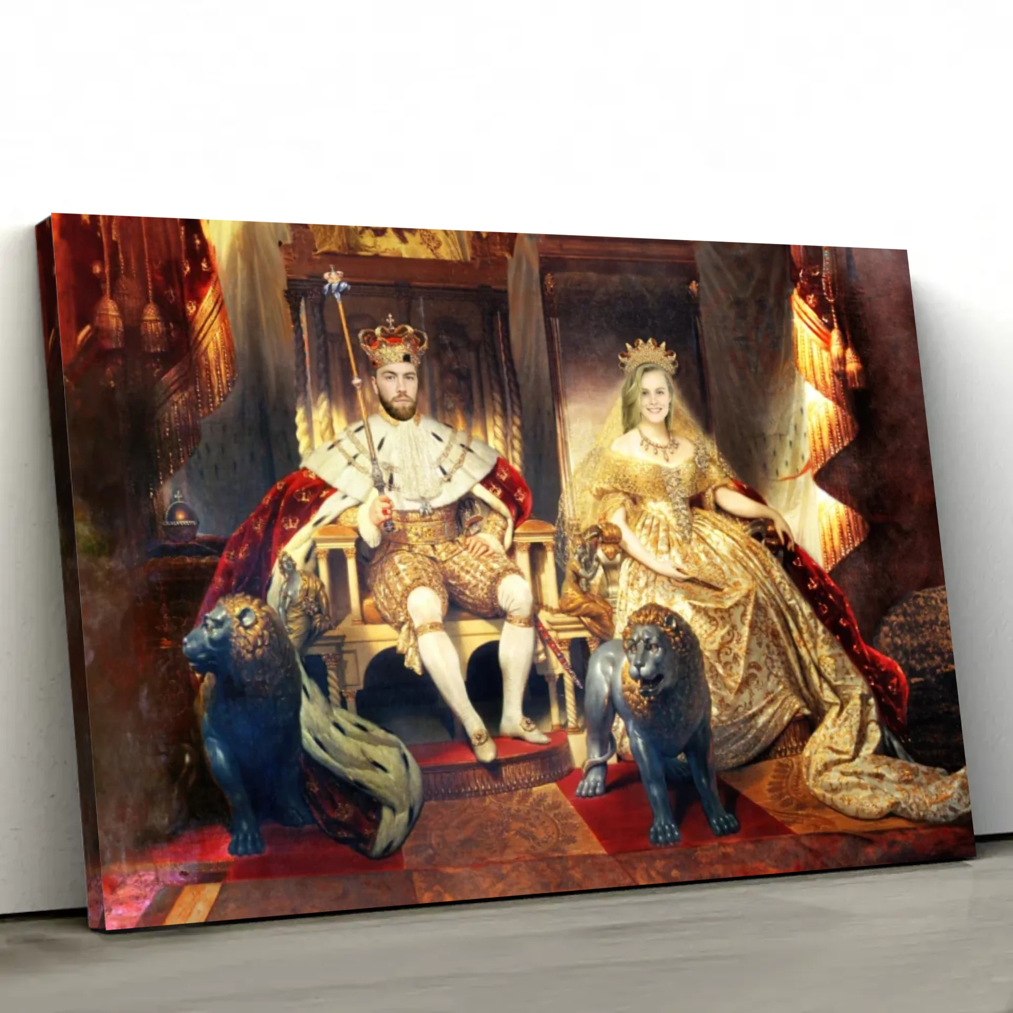 Personalized Canvas – The King And Queen