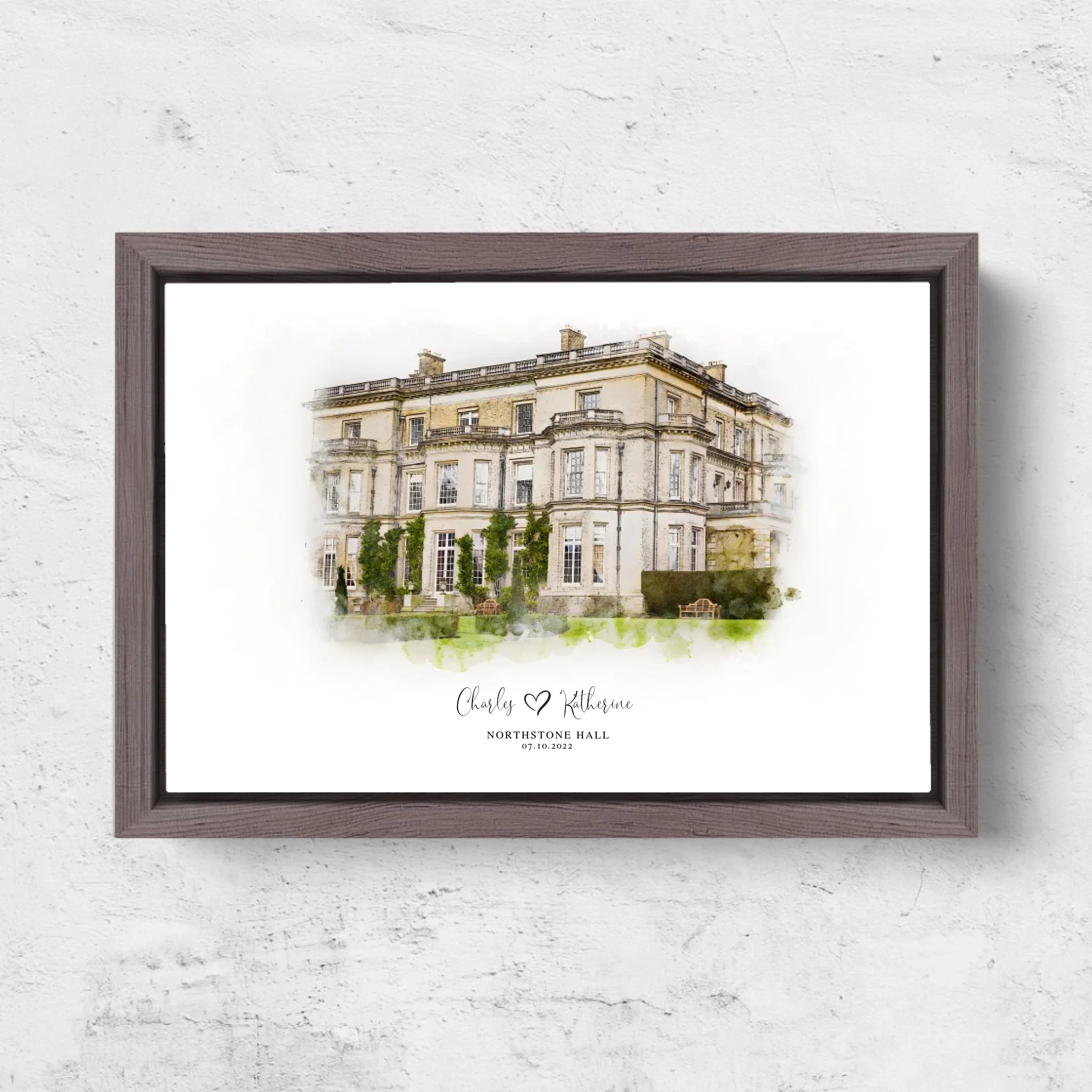 Horizontal Framd Canvas-Ovak