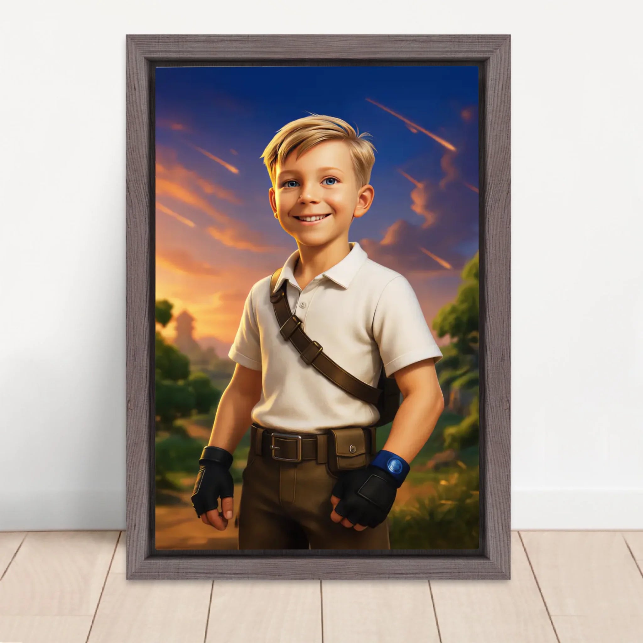Vertical Framed  Canvas-Oak 2026