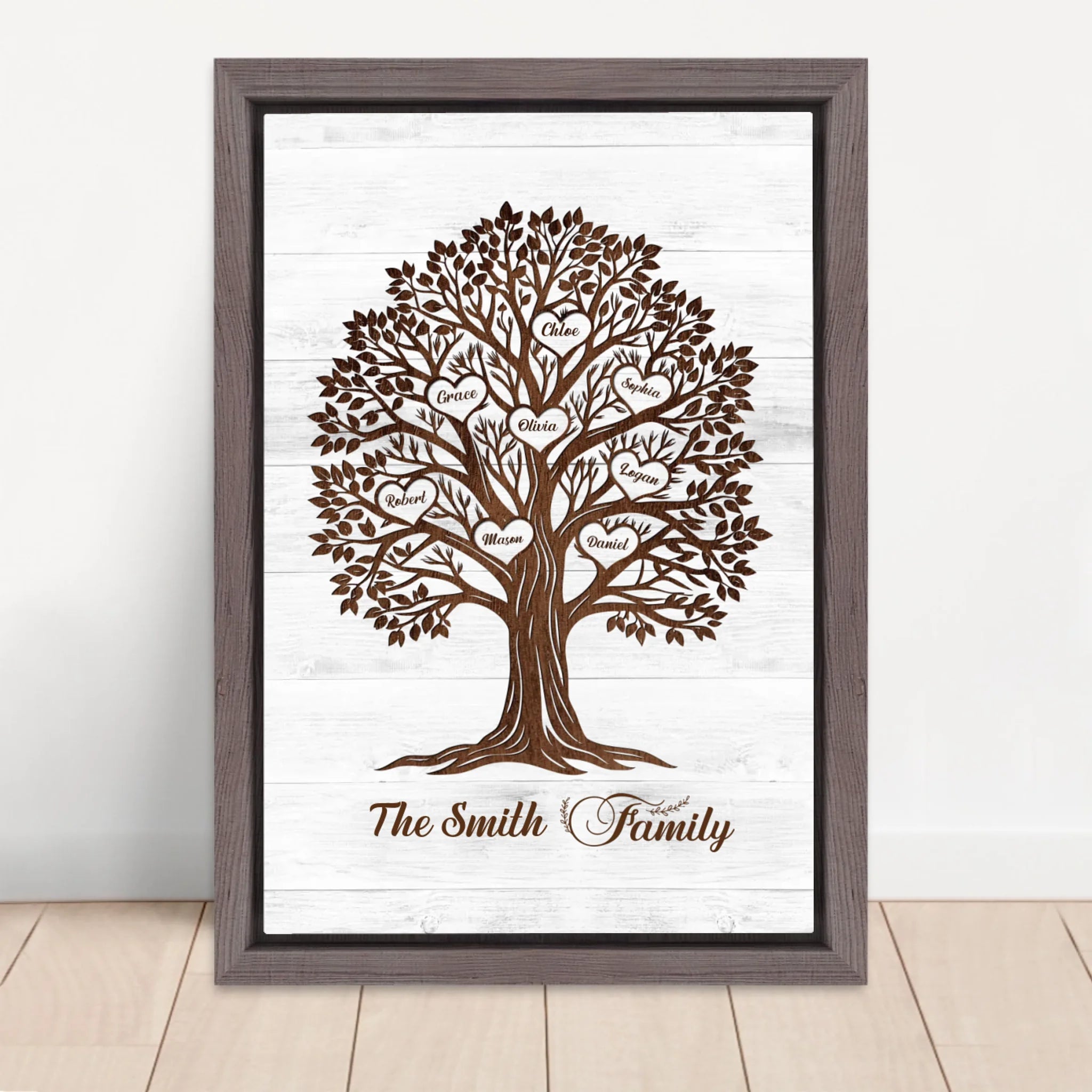 Vertical Framed  Canvas-Oak 2026