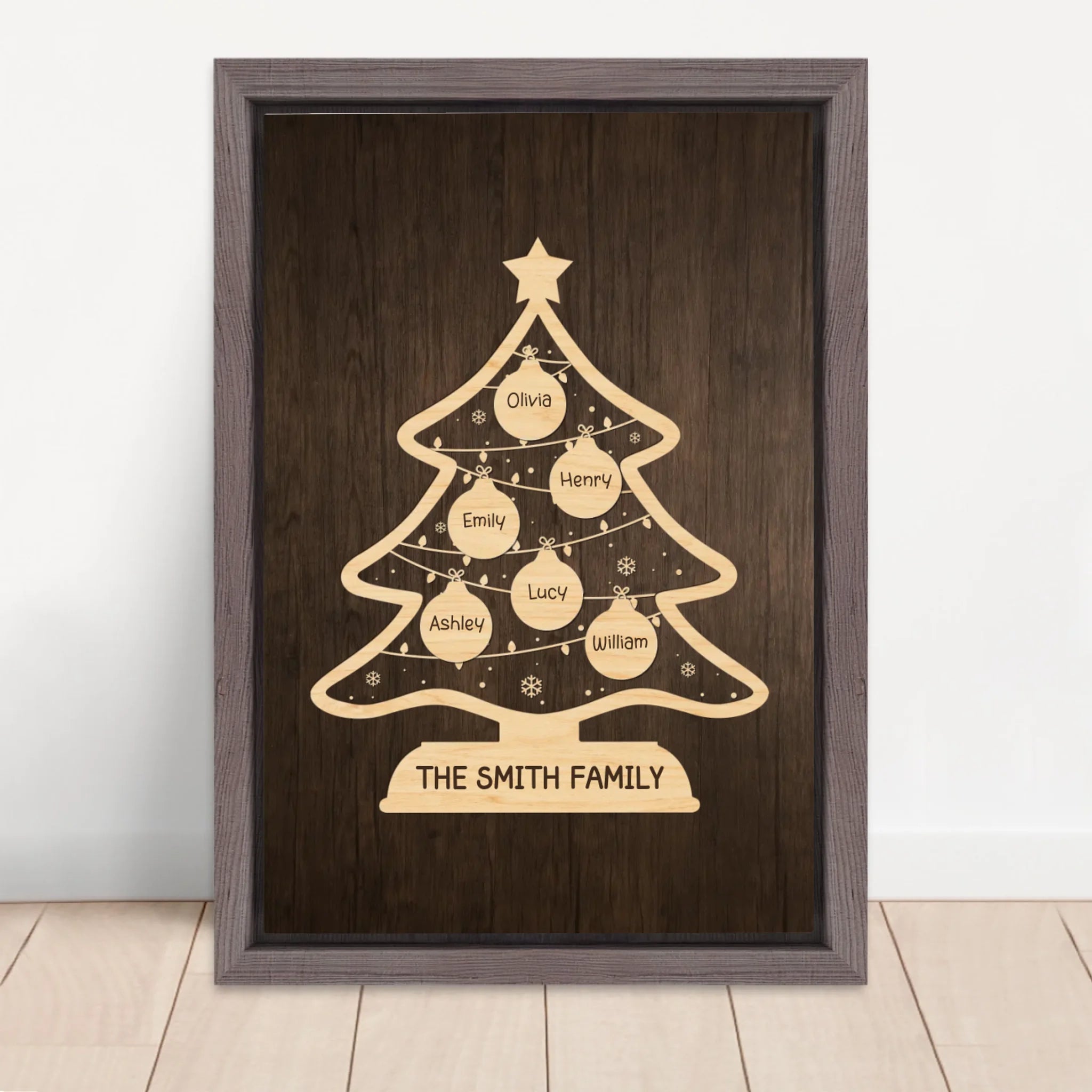 Vertical Framed  Canvas-Oak 2026