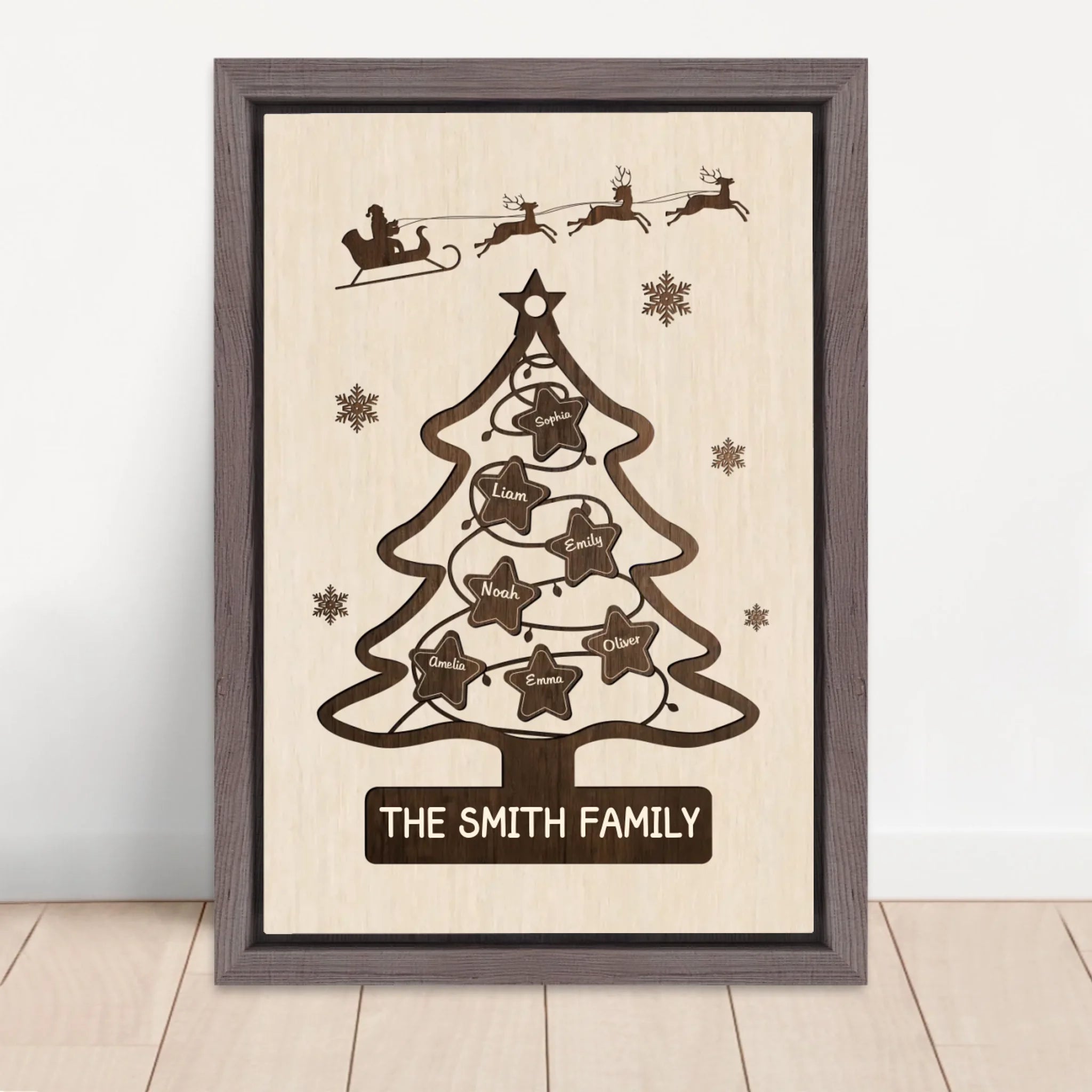 Vertical Framed  Canvas-Oak 2026