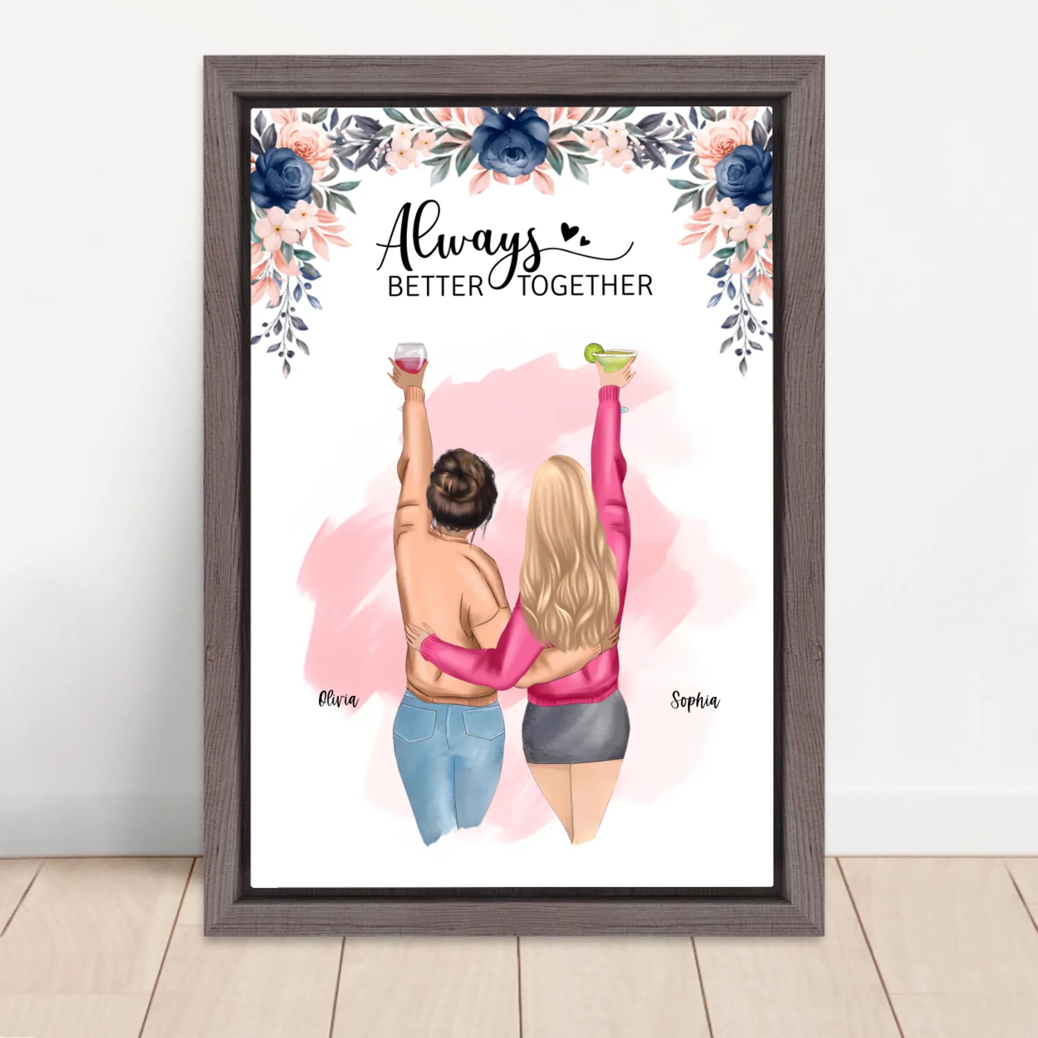 Vertical Framed  Canvas-Oak 2026