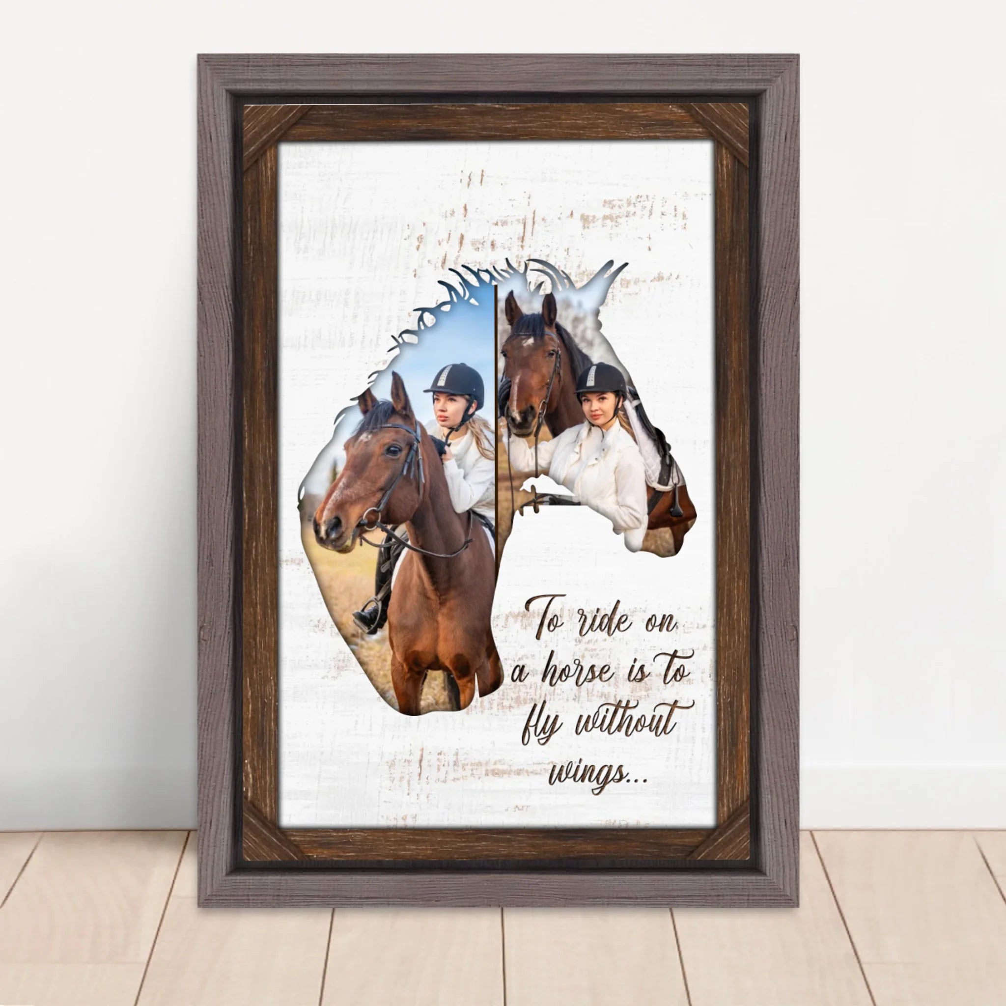 Vertical Framed  Canvas-Oak 2026