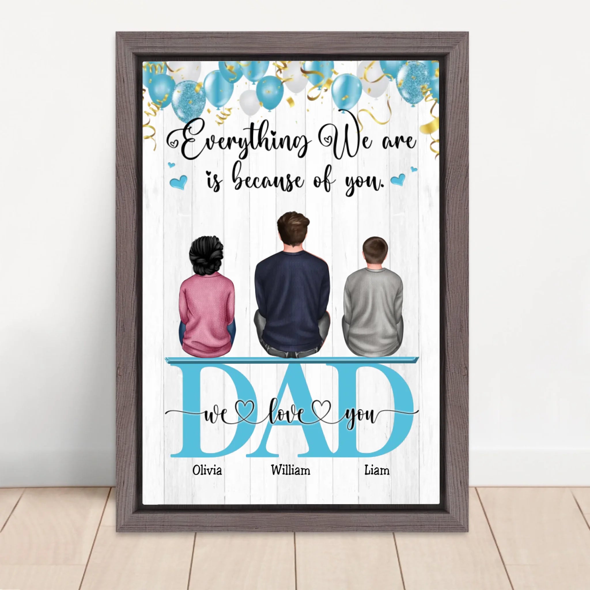 Vertical Framed  Canvas-Oak 2026