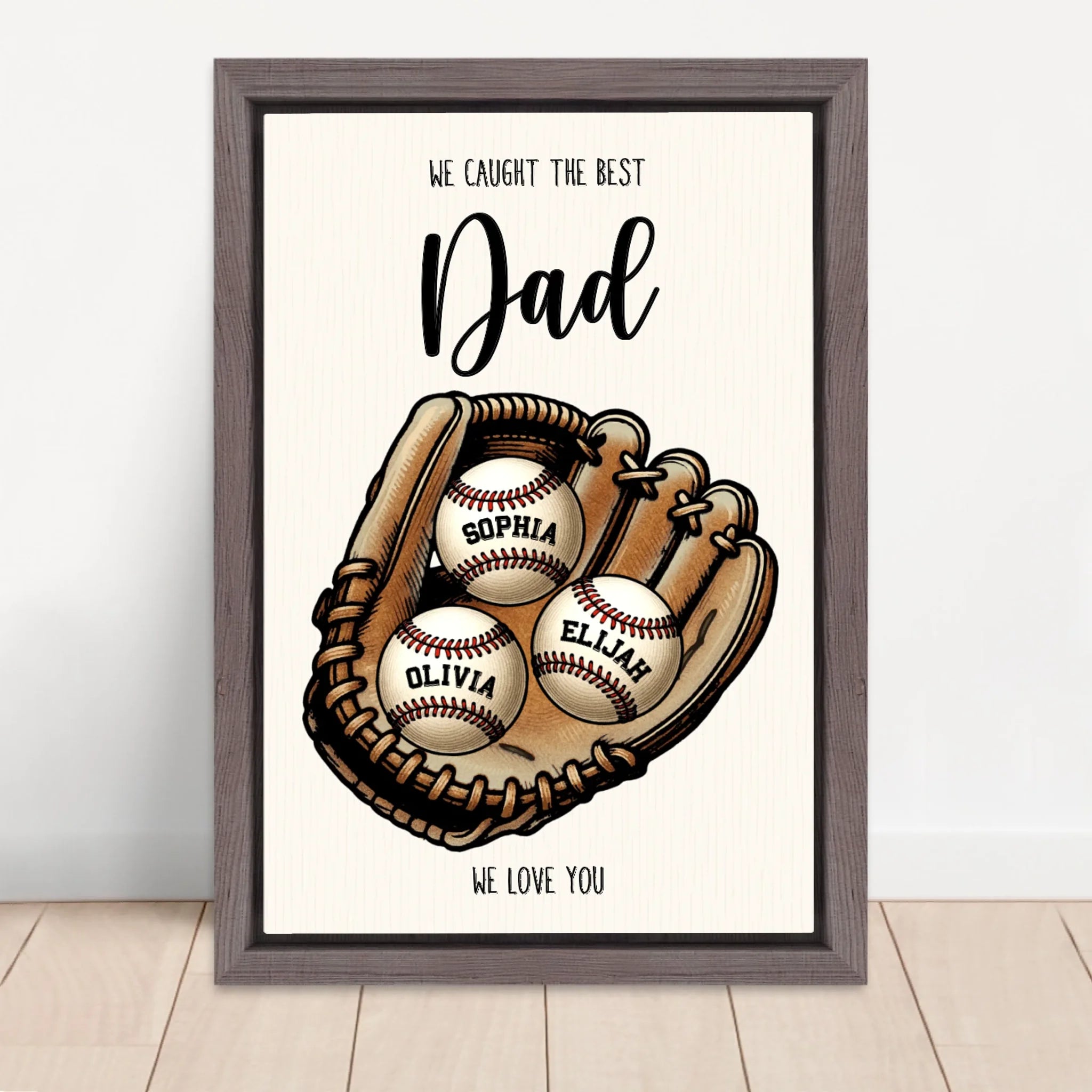 Vertical Framed  Canvas-Oak 2026